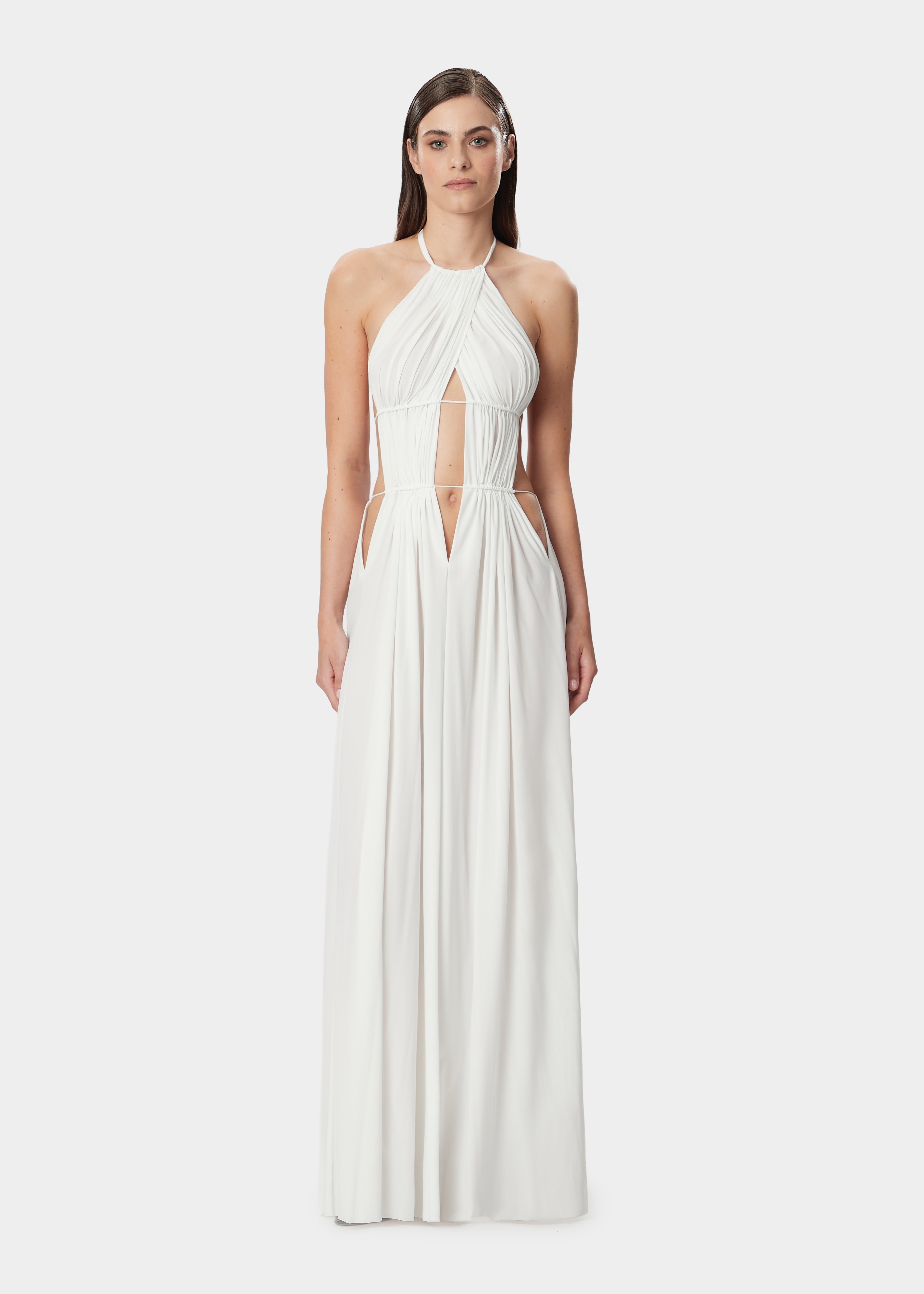 Amelia Sleeveless Maxi Dress Off White | Amazuìn