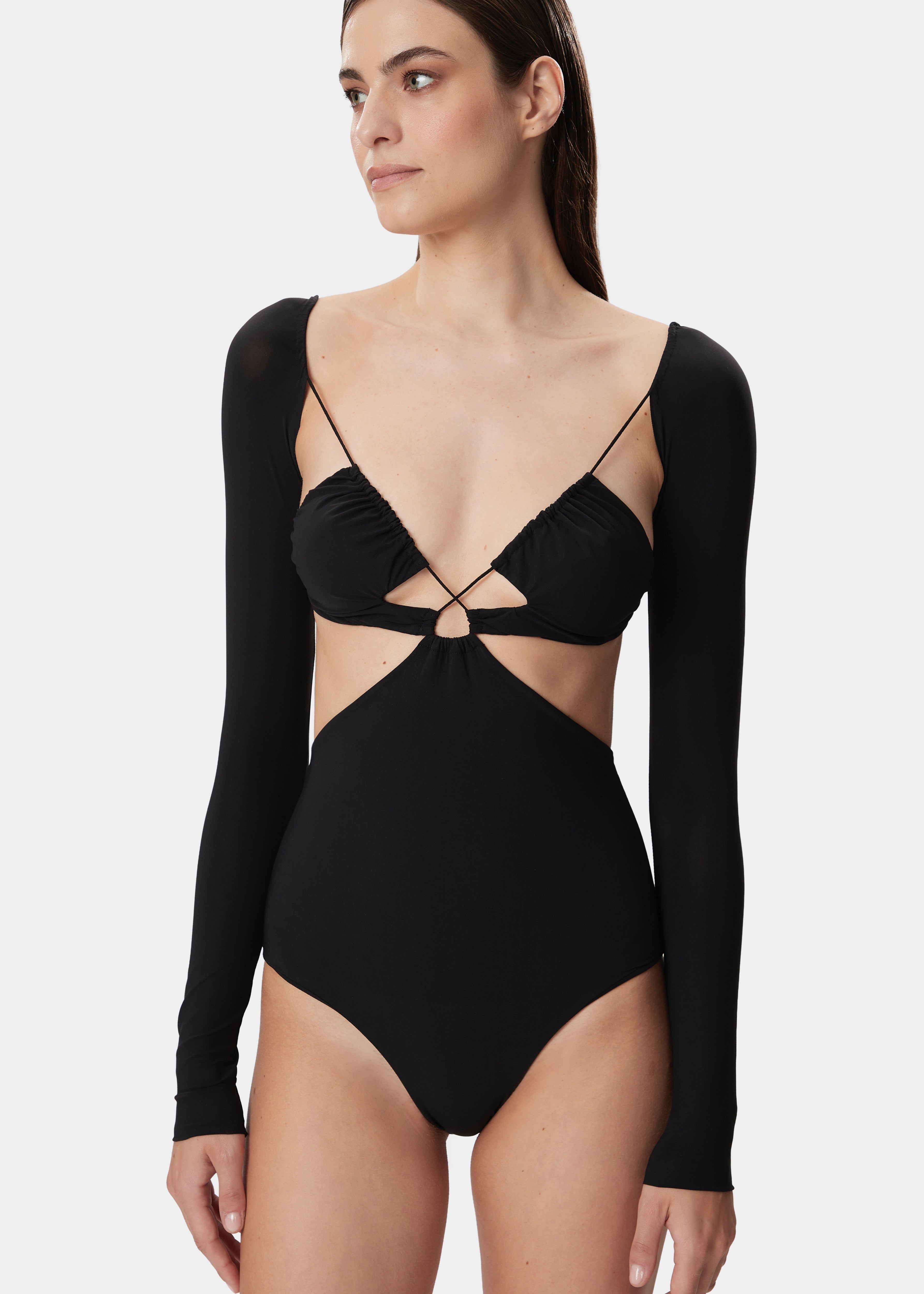 AZHAR BODYSUIT DEEP BLACK