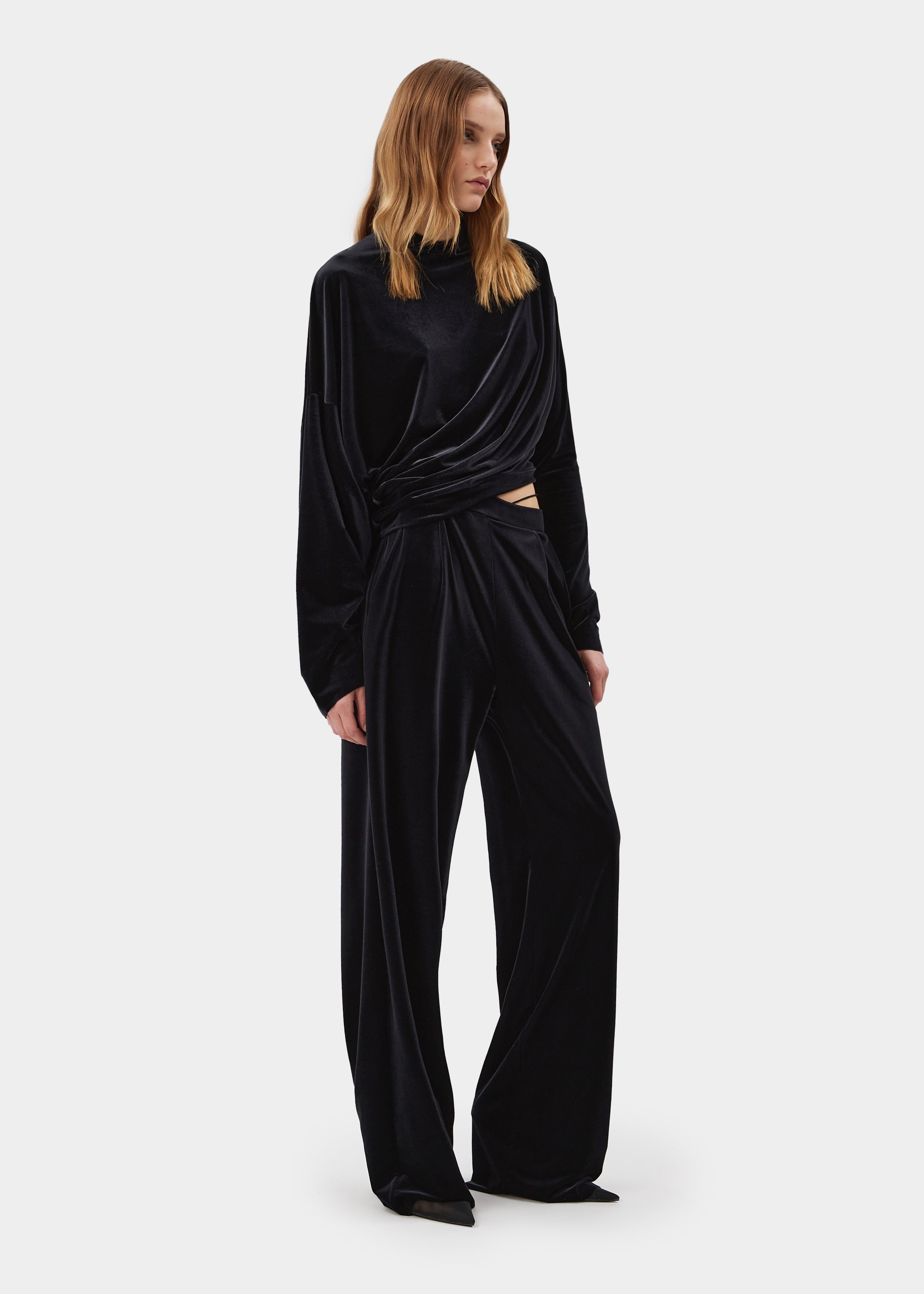 Devon Velvet Jet Black