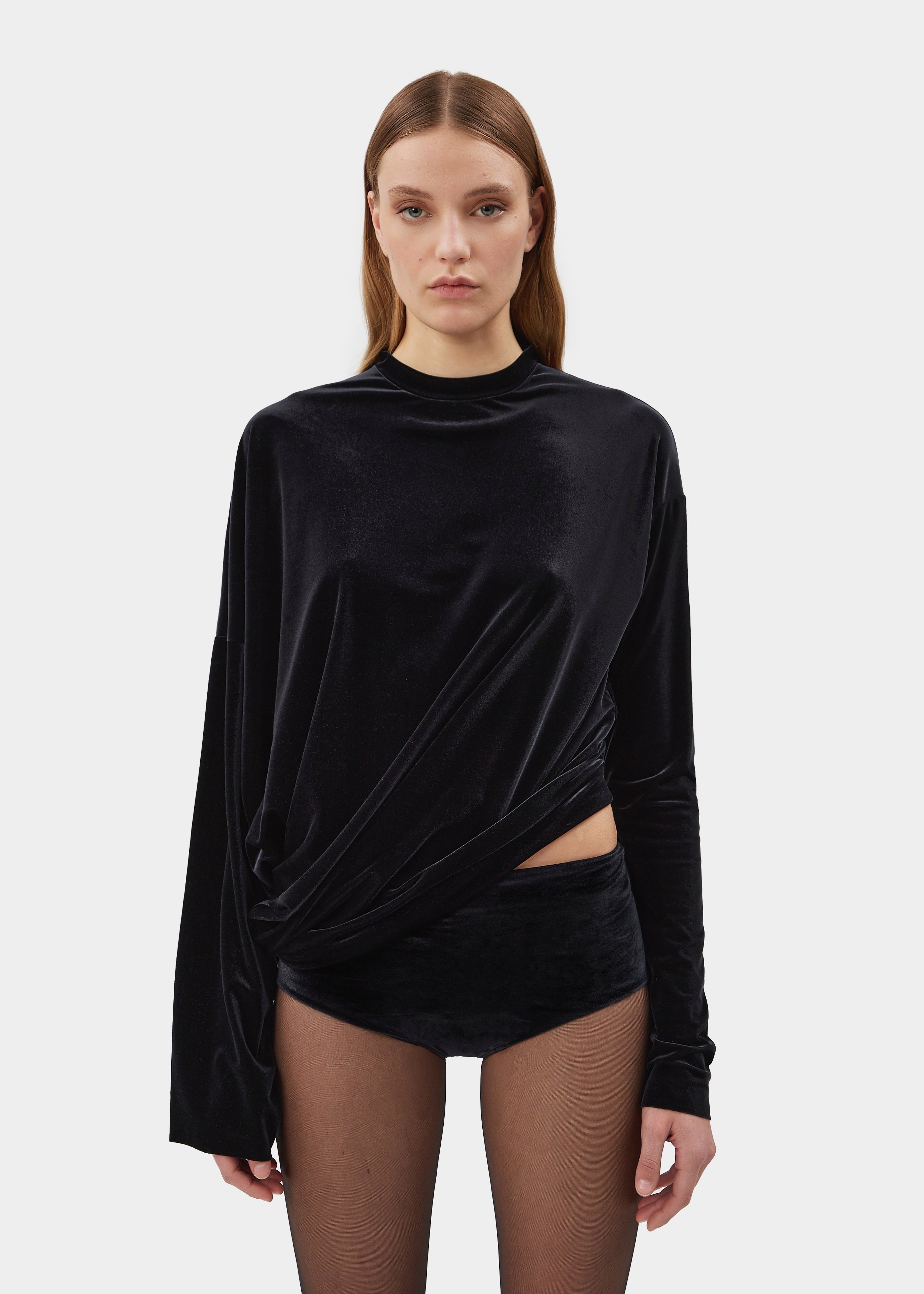 Devon Velvet Jet Black