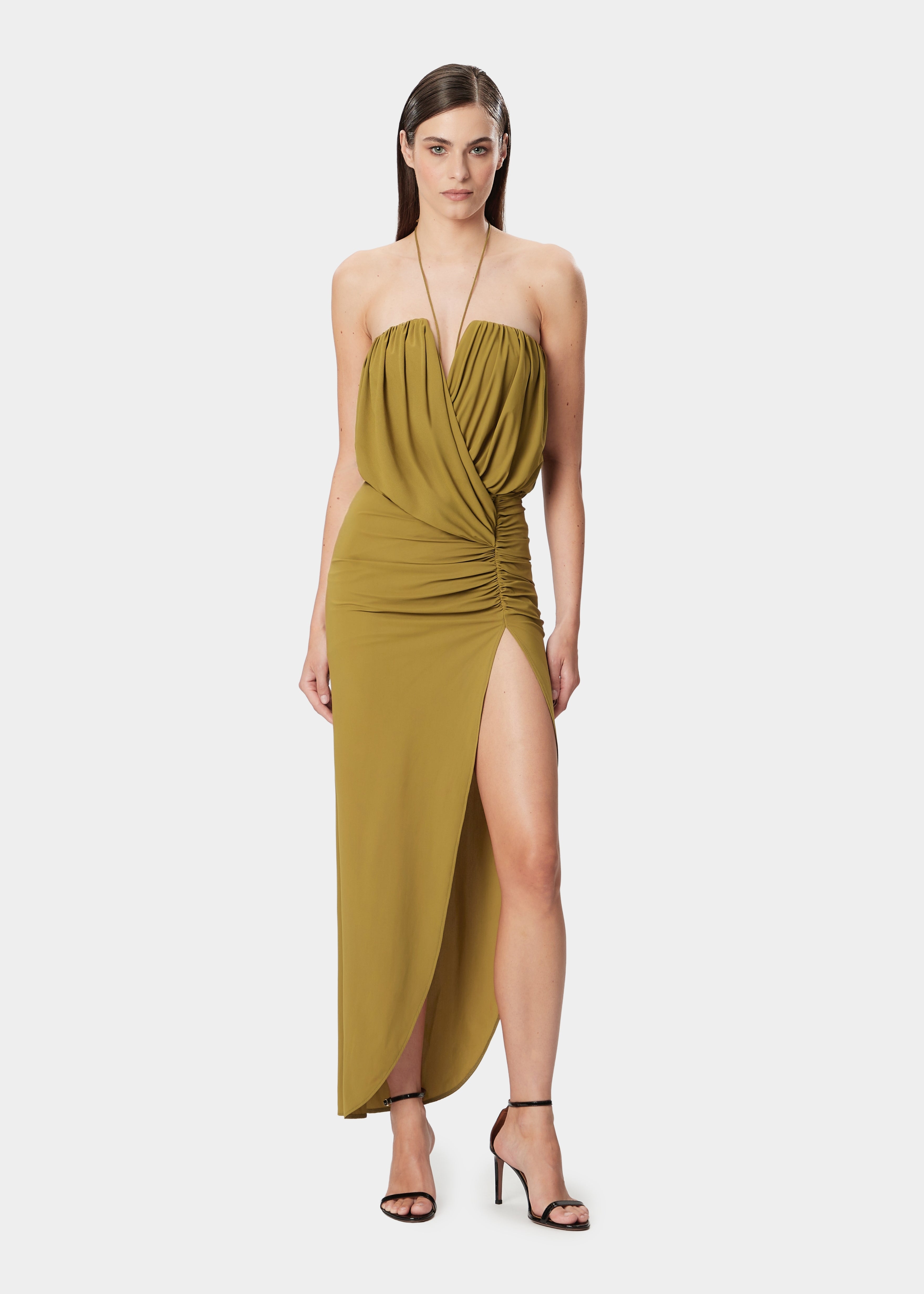 GISELLE DRESS KHAKI GREEN