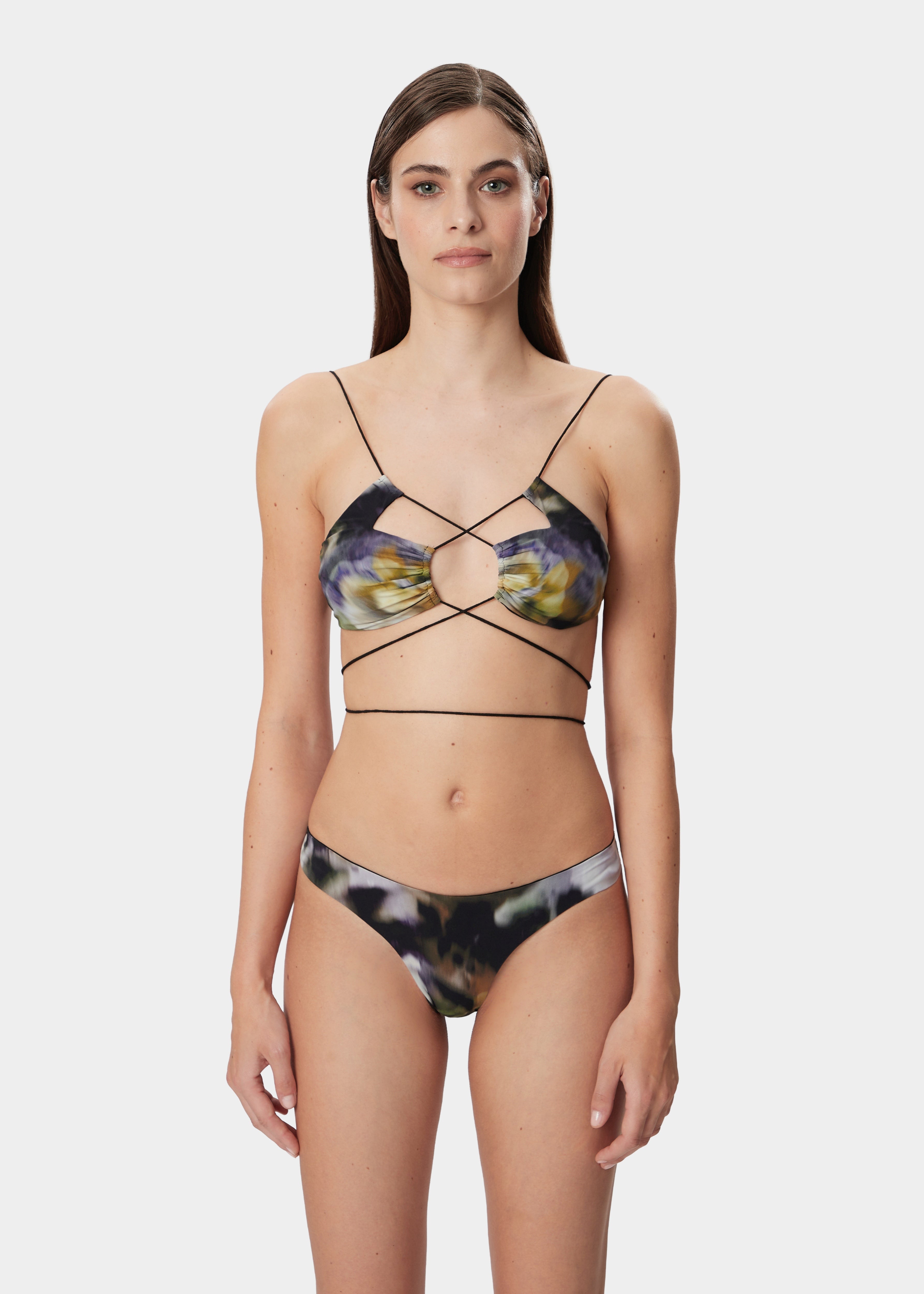 JADIA THONG TWO PIECE FADED FLORAL