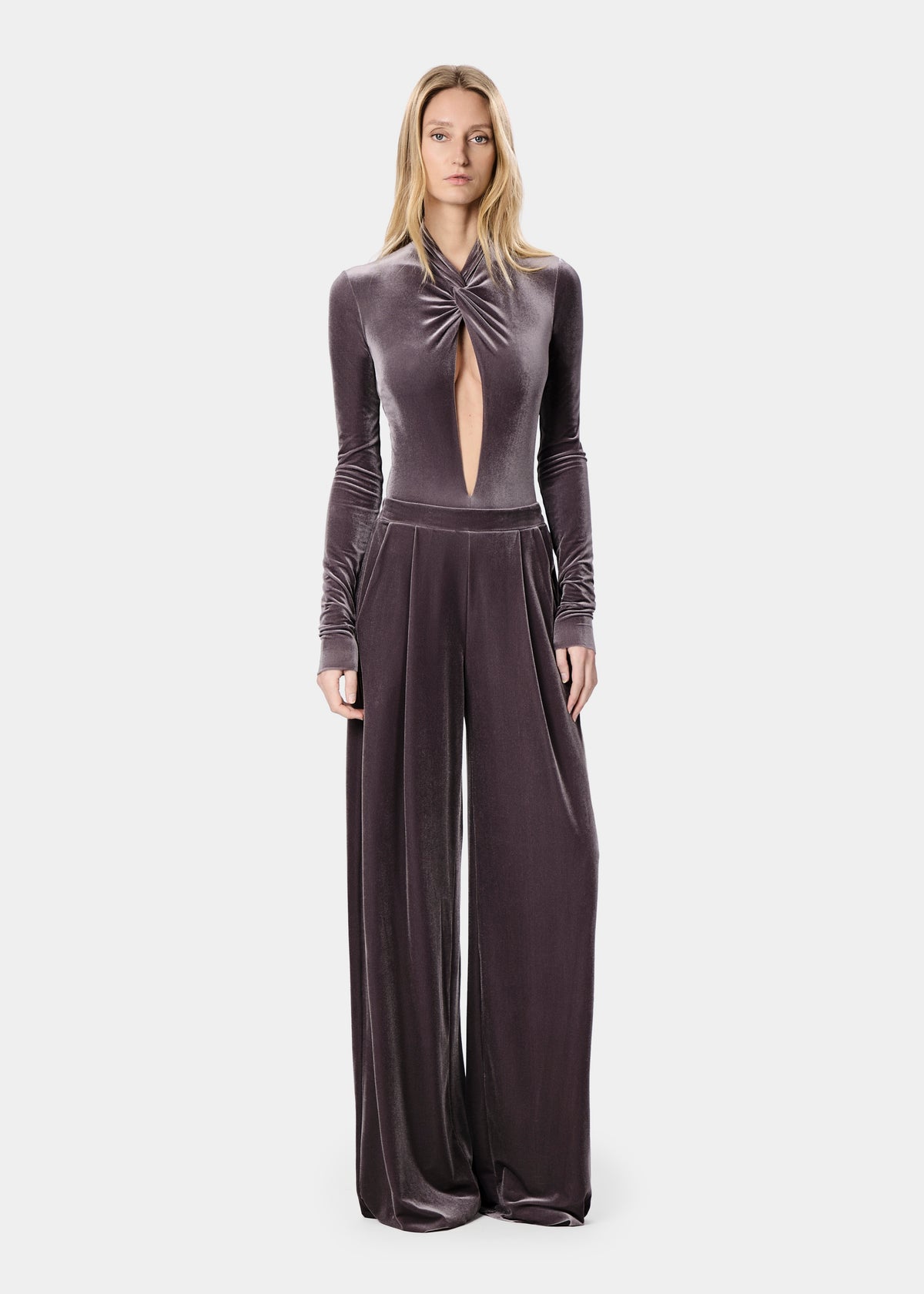 GAL PANTS VELVET PERLE NOIR