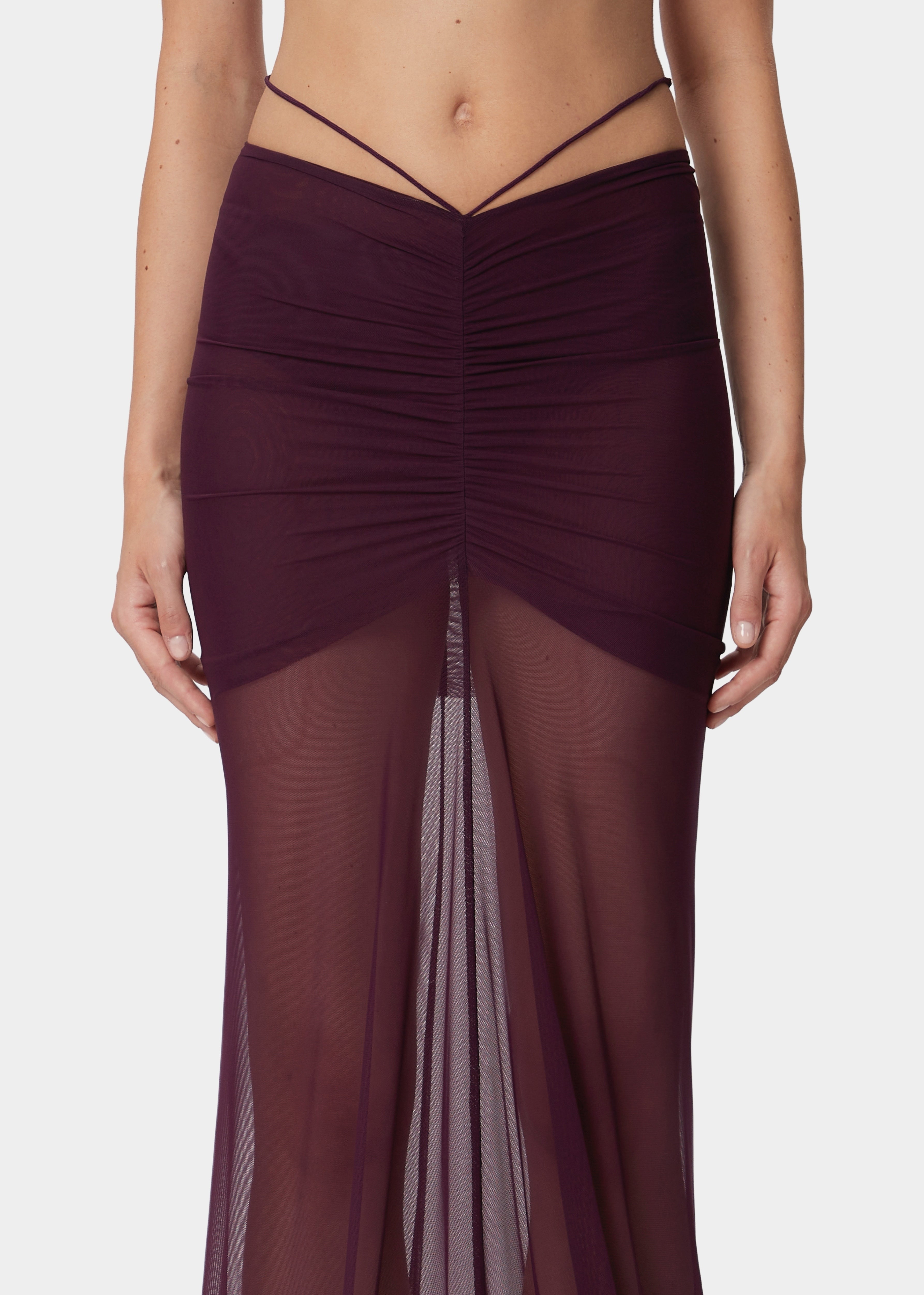 SOFIA SKIRT SHEER MULBERRY