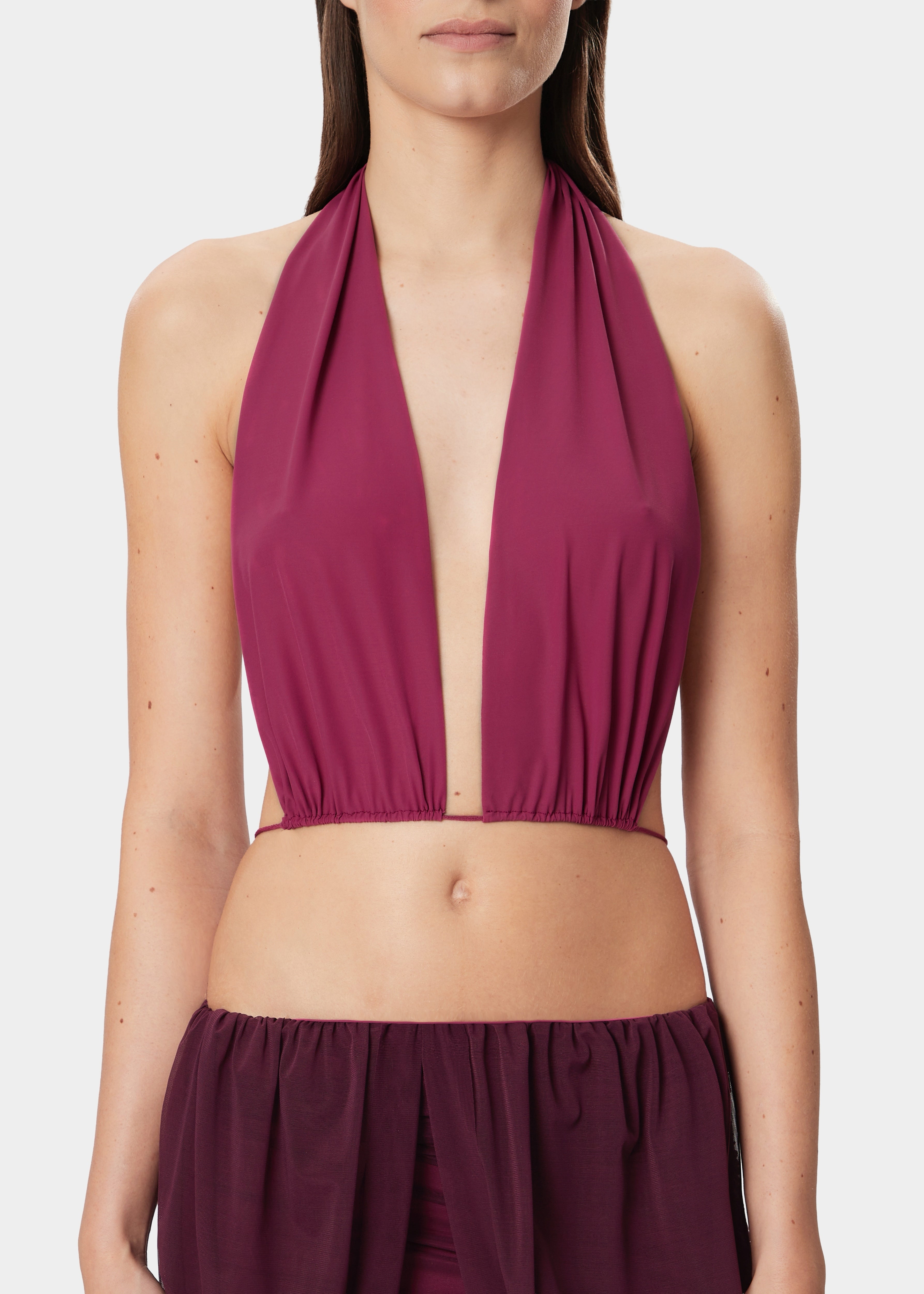 TAMIE DRESS SHEER MULBERRY