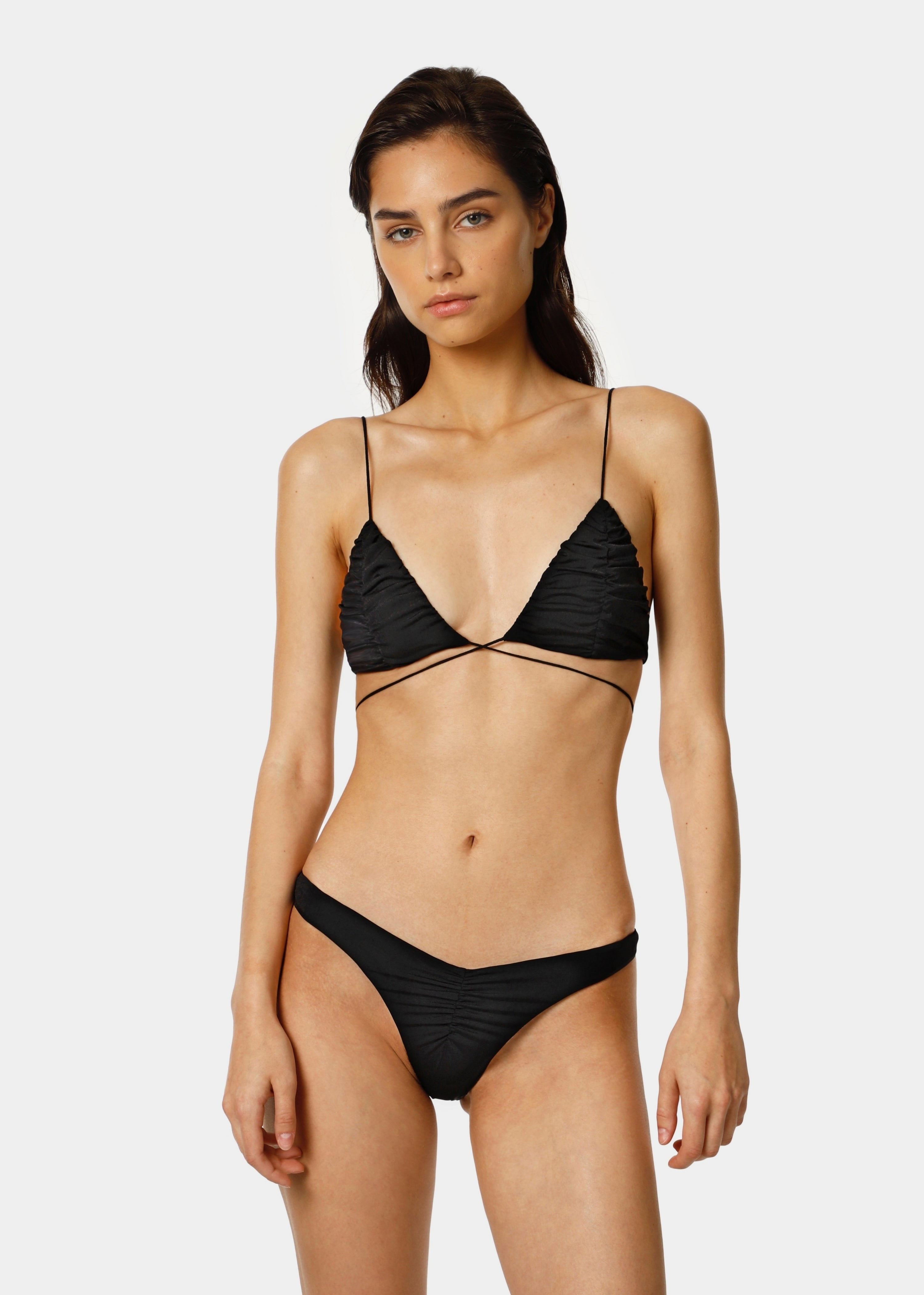 Tyra Satin Bright Black