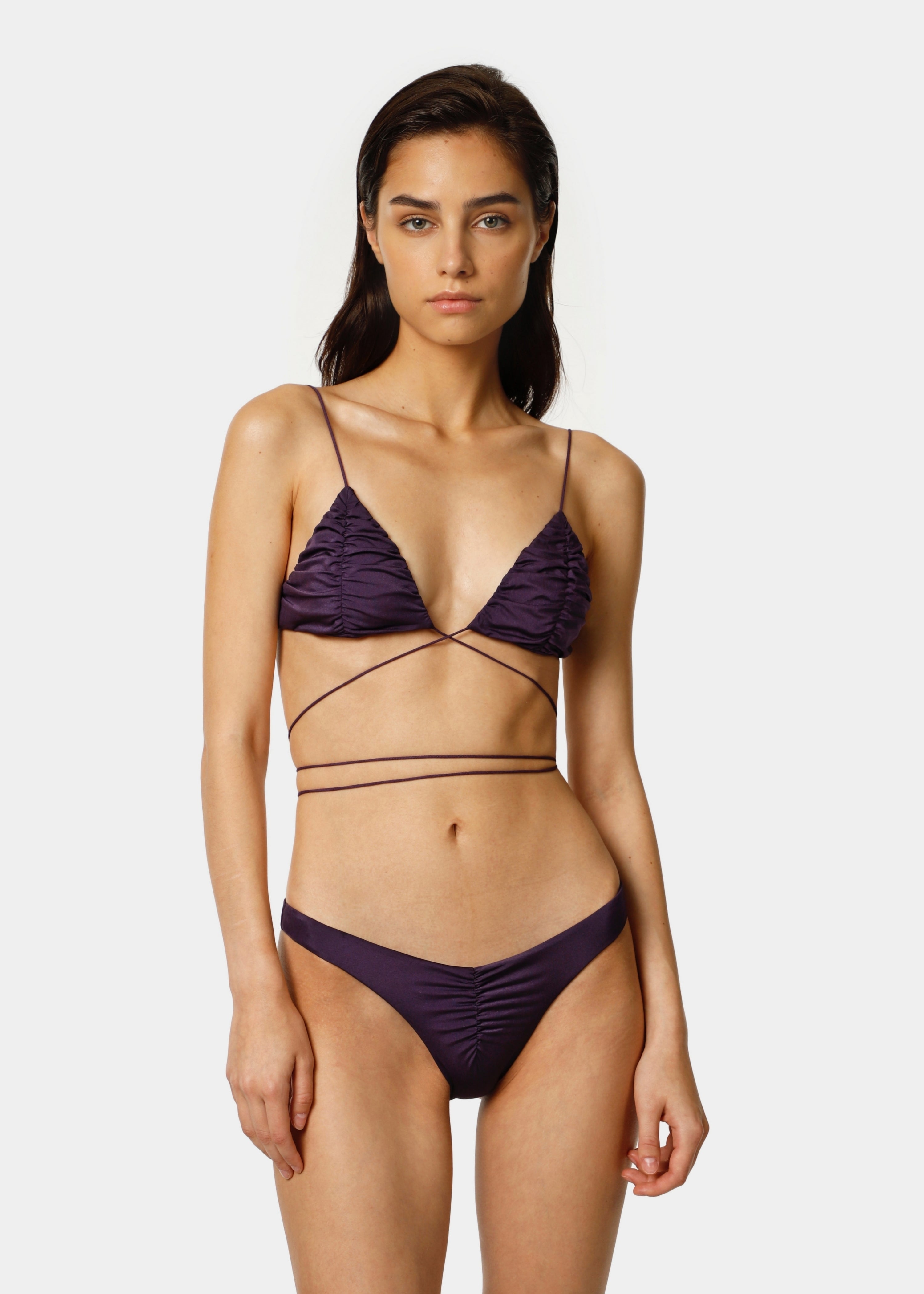 Tyra Satin Dark Purple