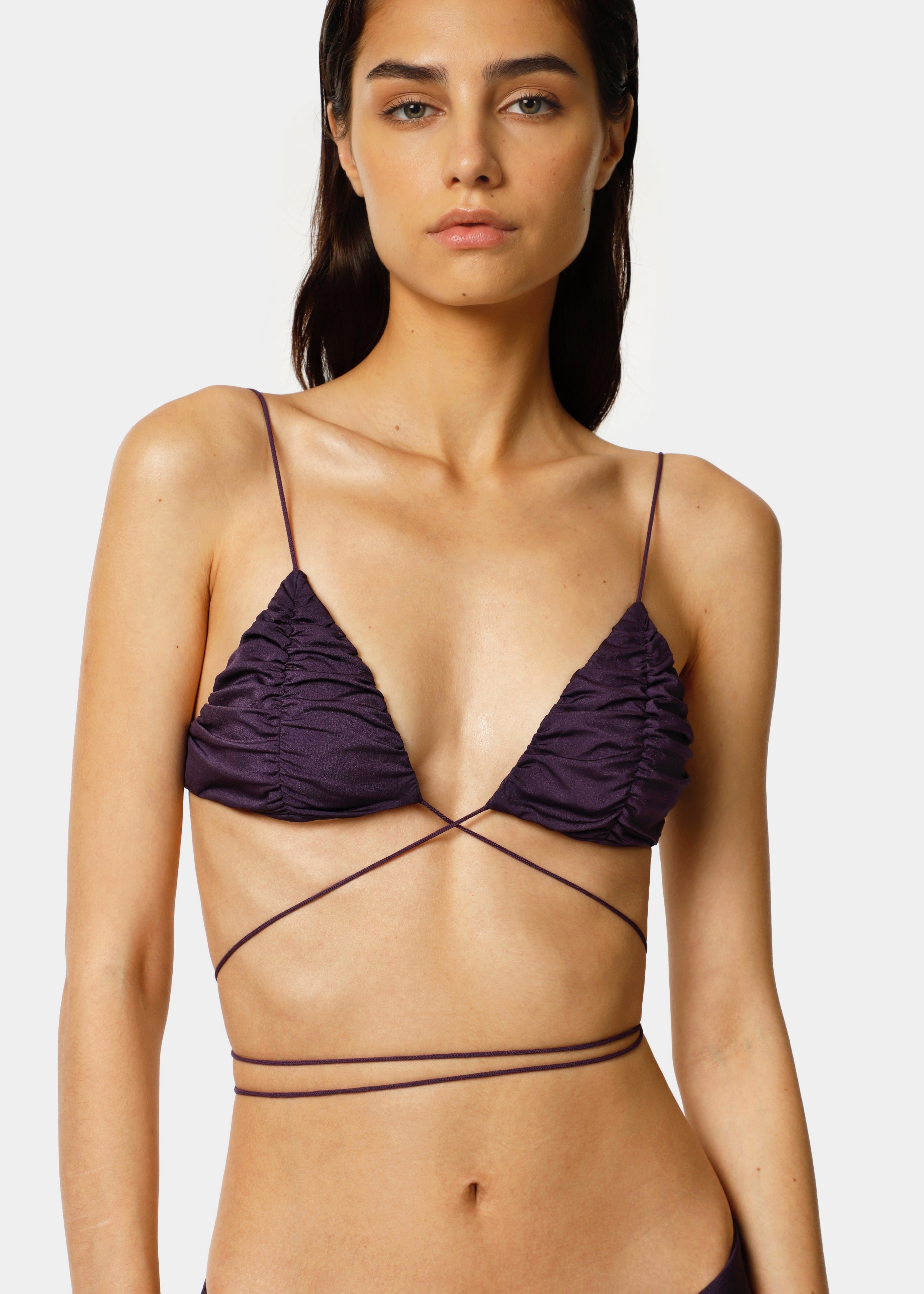 Tyra Satin Dark Purple