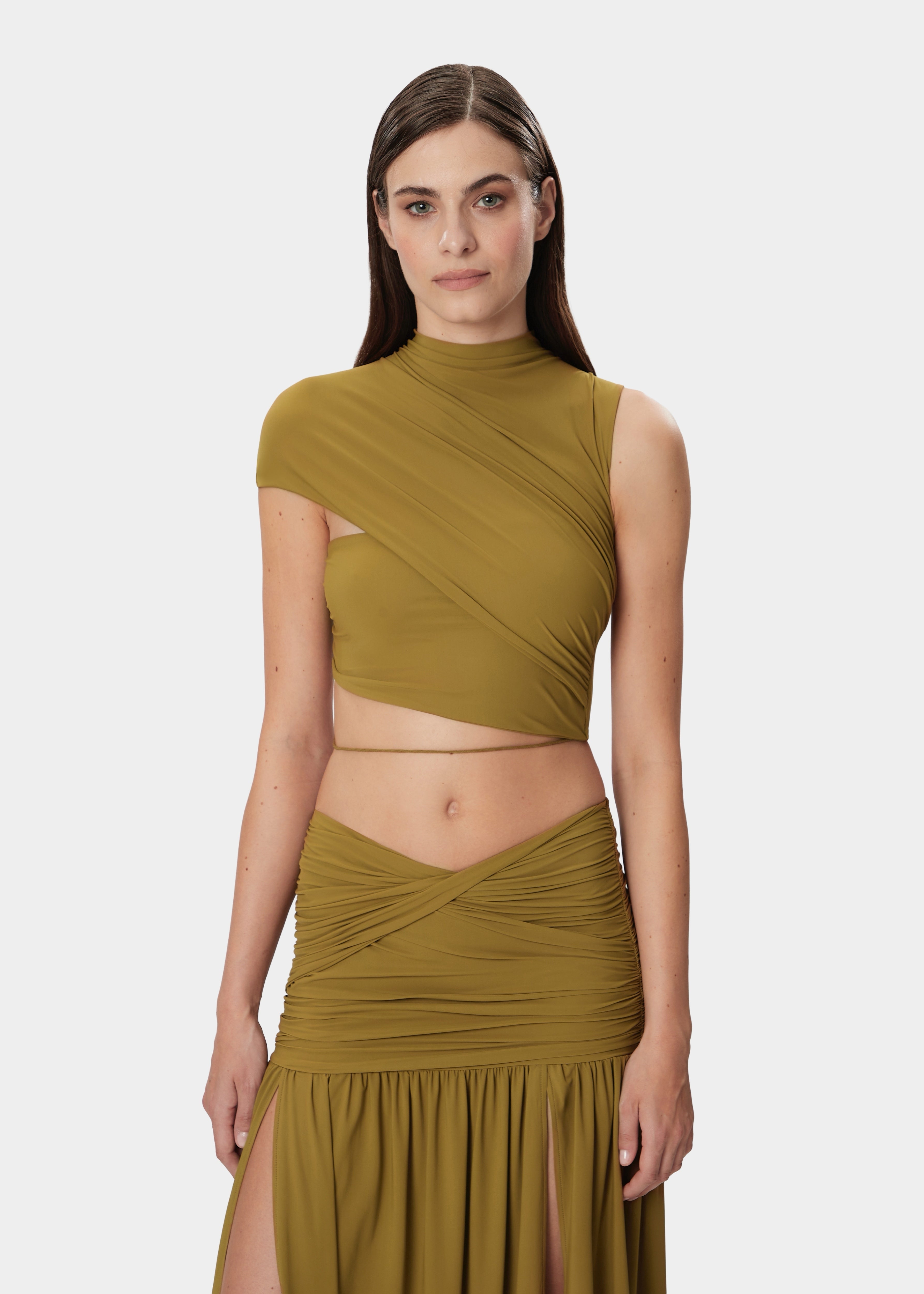 ALIN TOP KHAKI GREEN