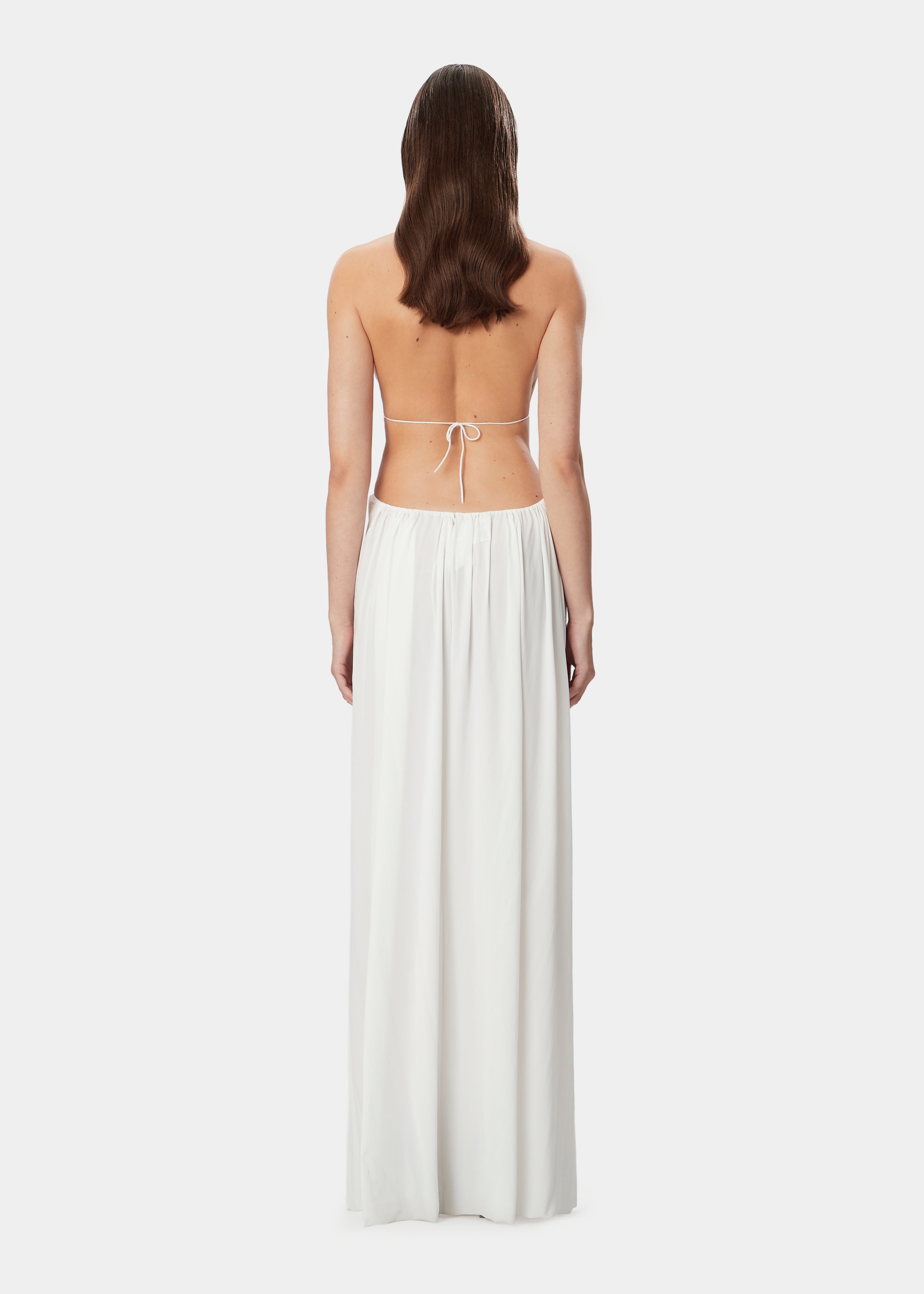 Amelia Sleeveless Maxi Dress Off White | Amazuìn