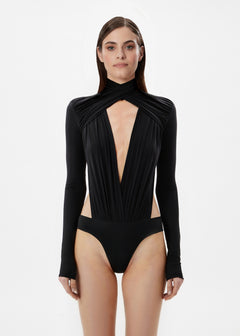 ANAIS BODYSUIT DEEP BLACK