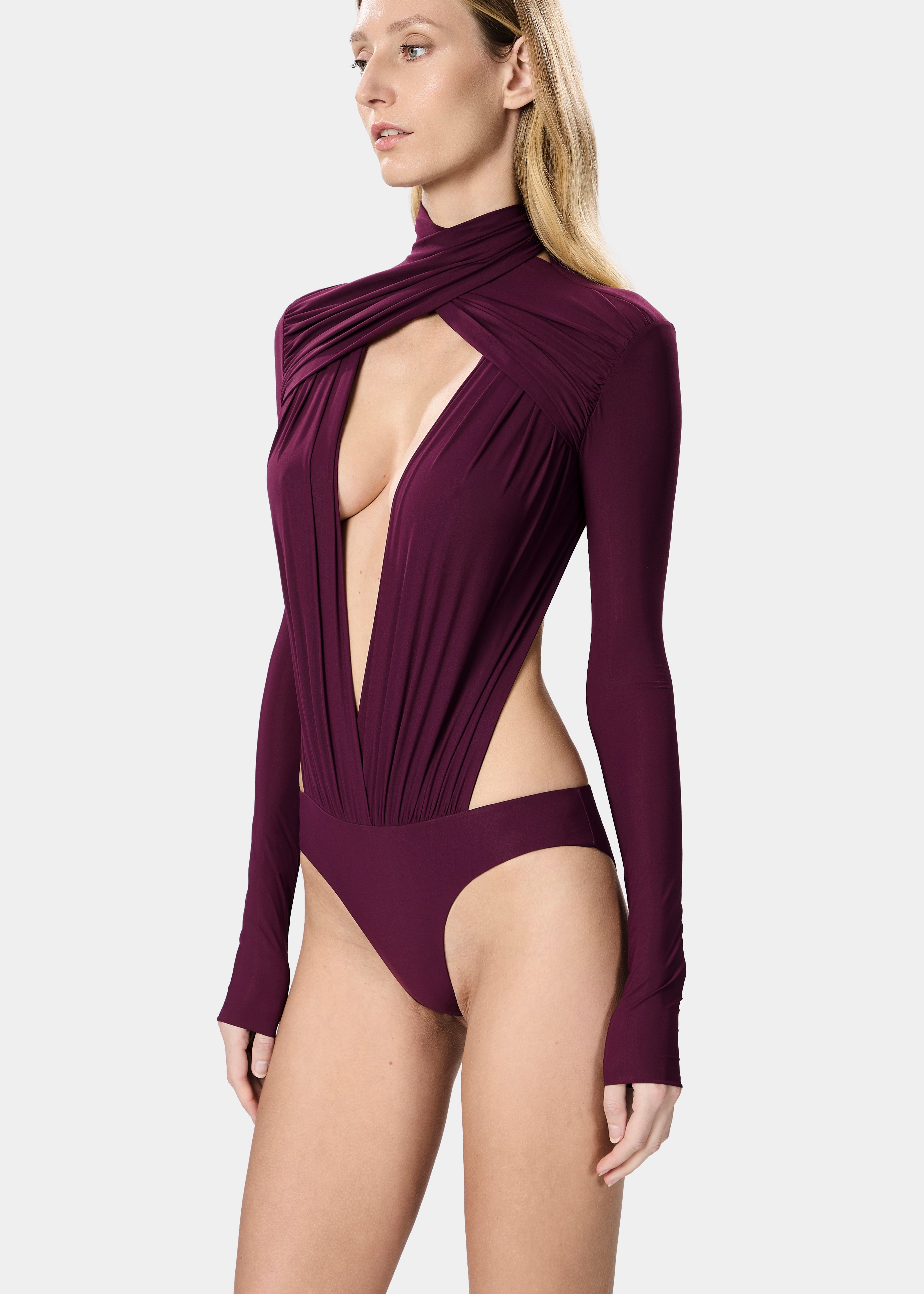ANAIS BODYSUIT MAROON