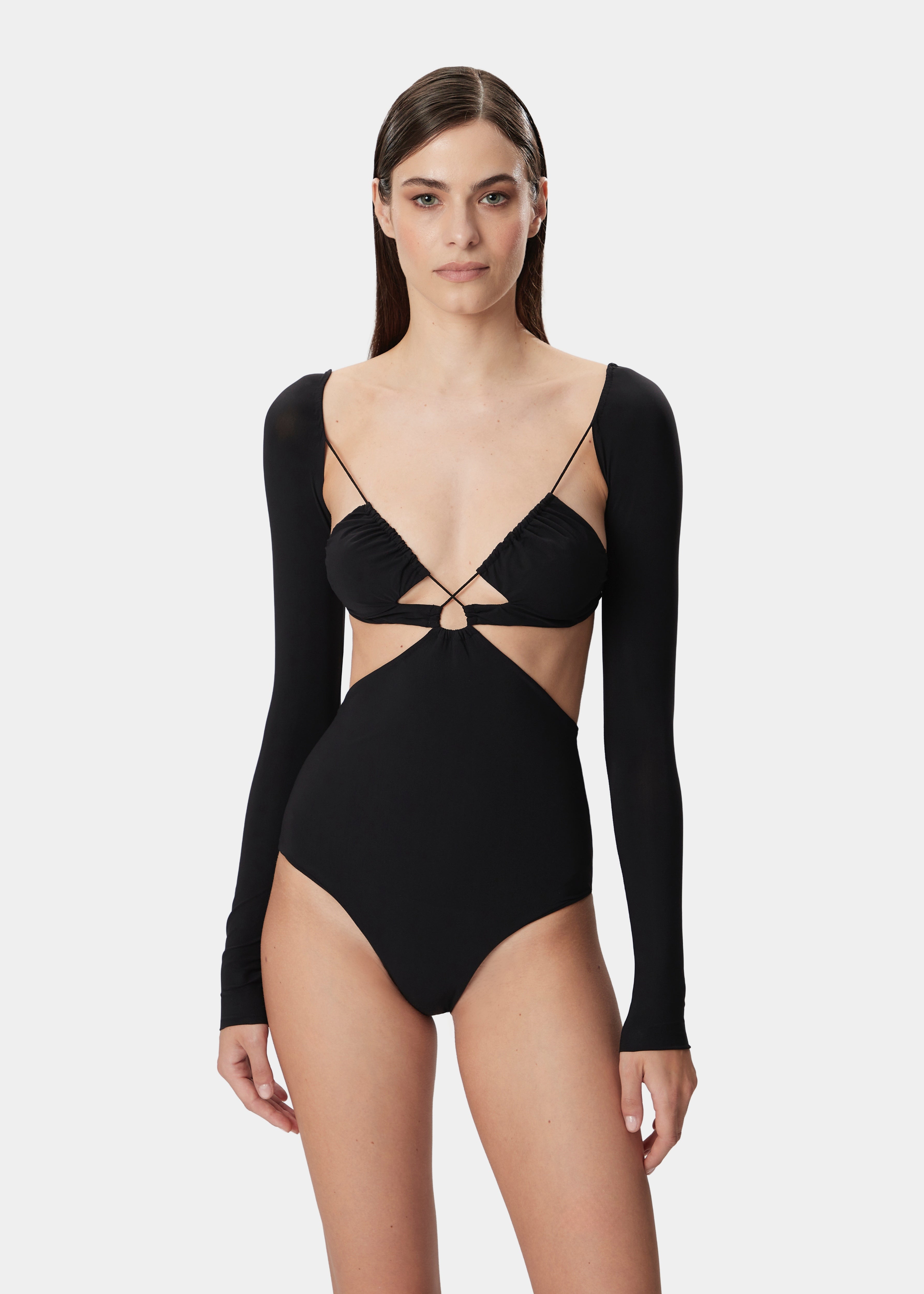 AZHAR BODYSUIT DEEP BLACK