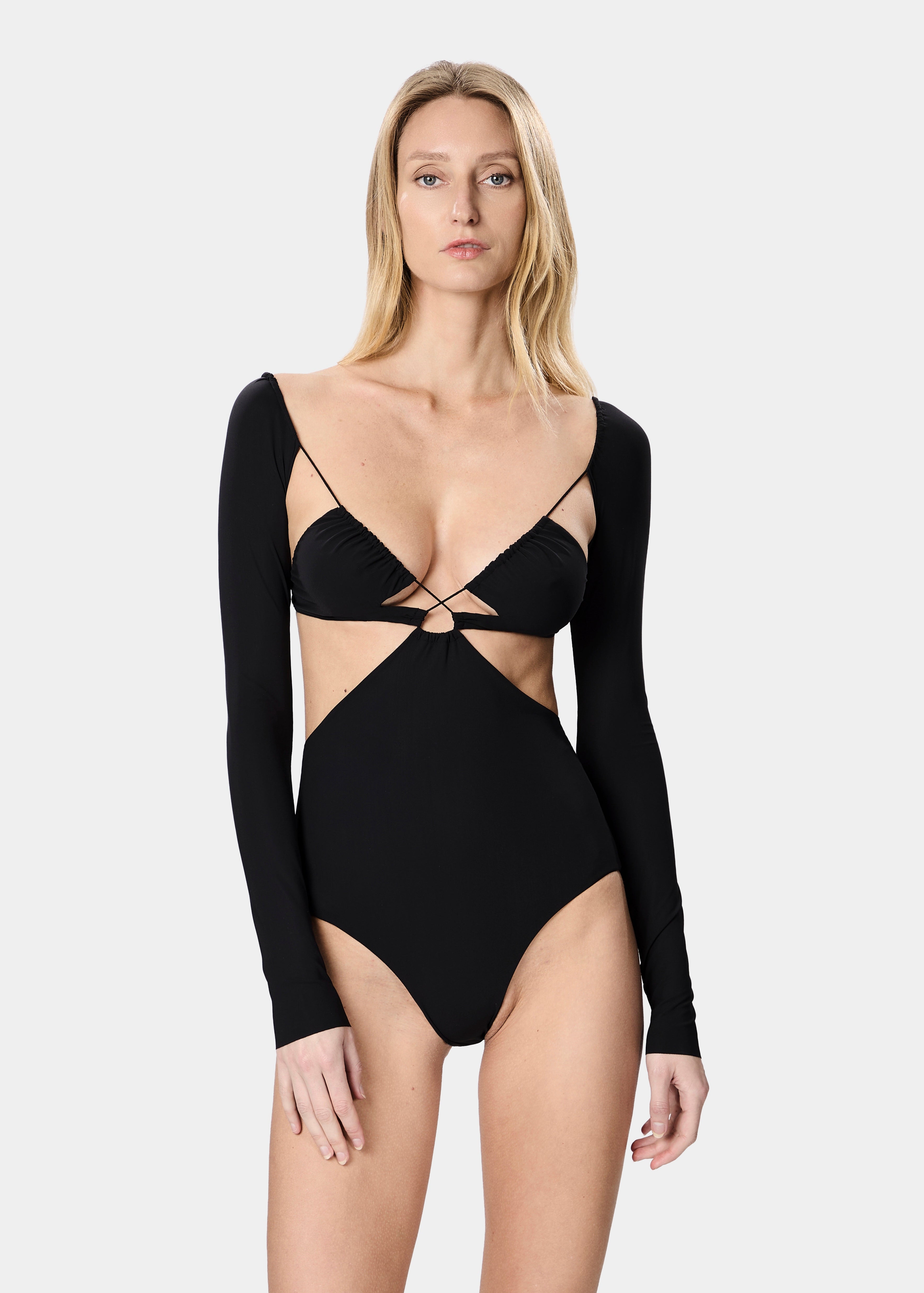 AZHAR BODYSUIT DEEP BLACK