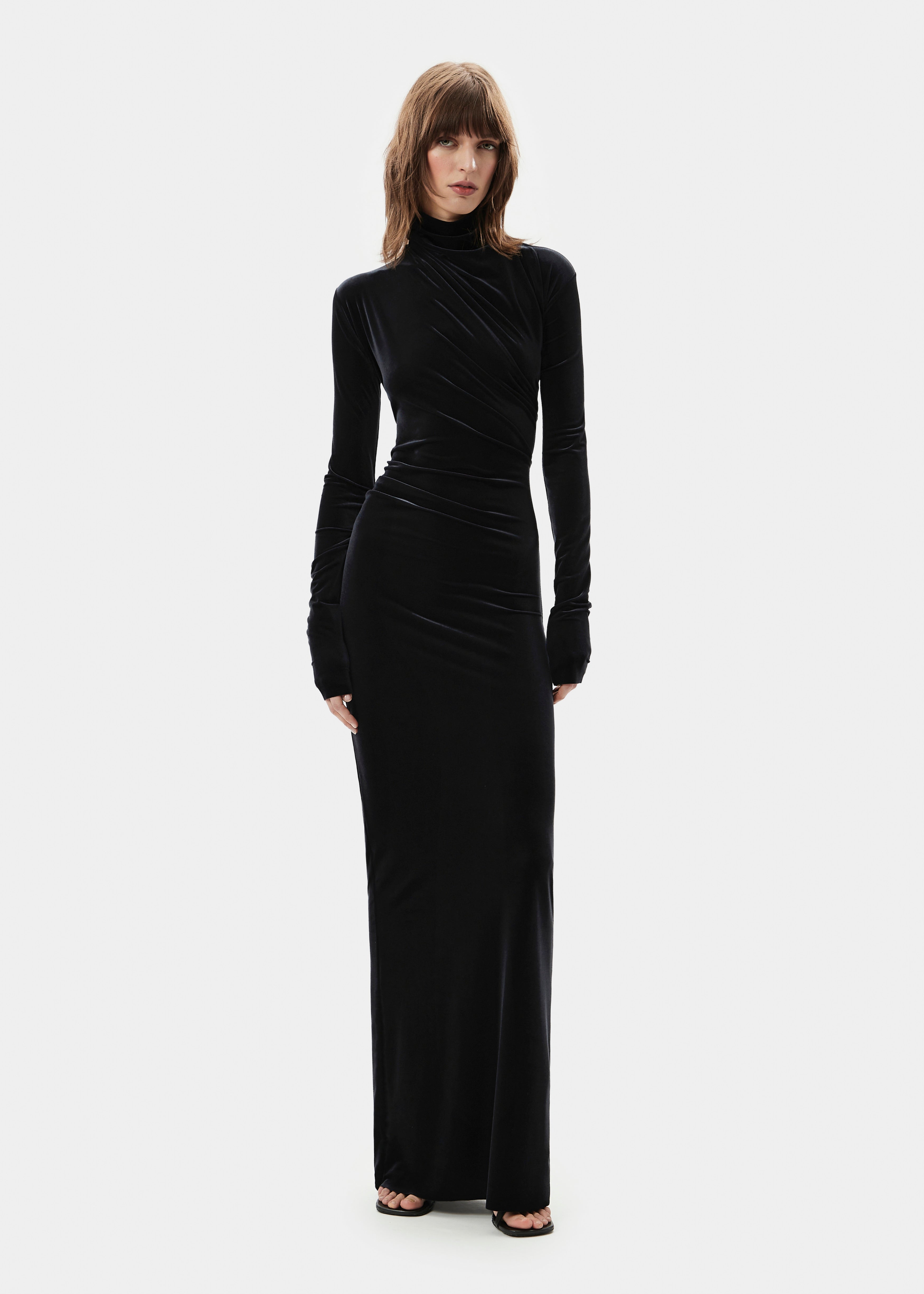 CHELSEA VELVET JET BLACK