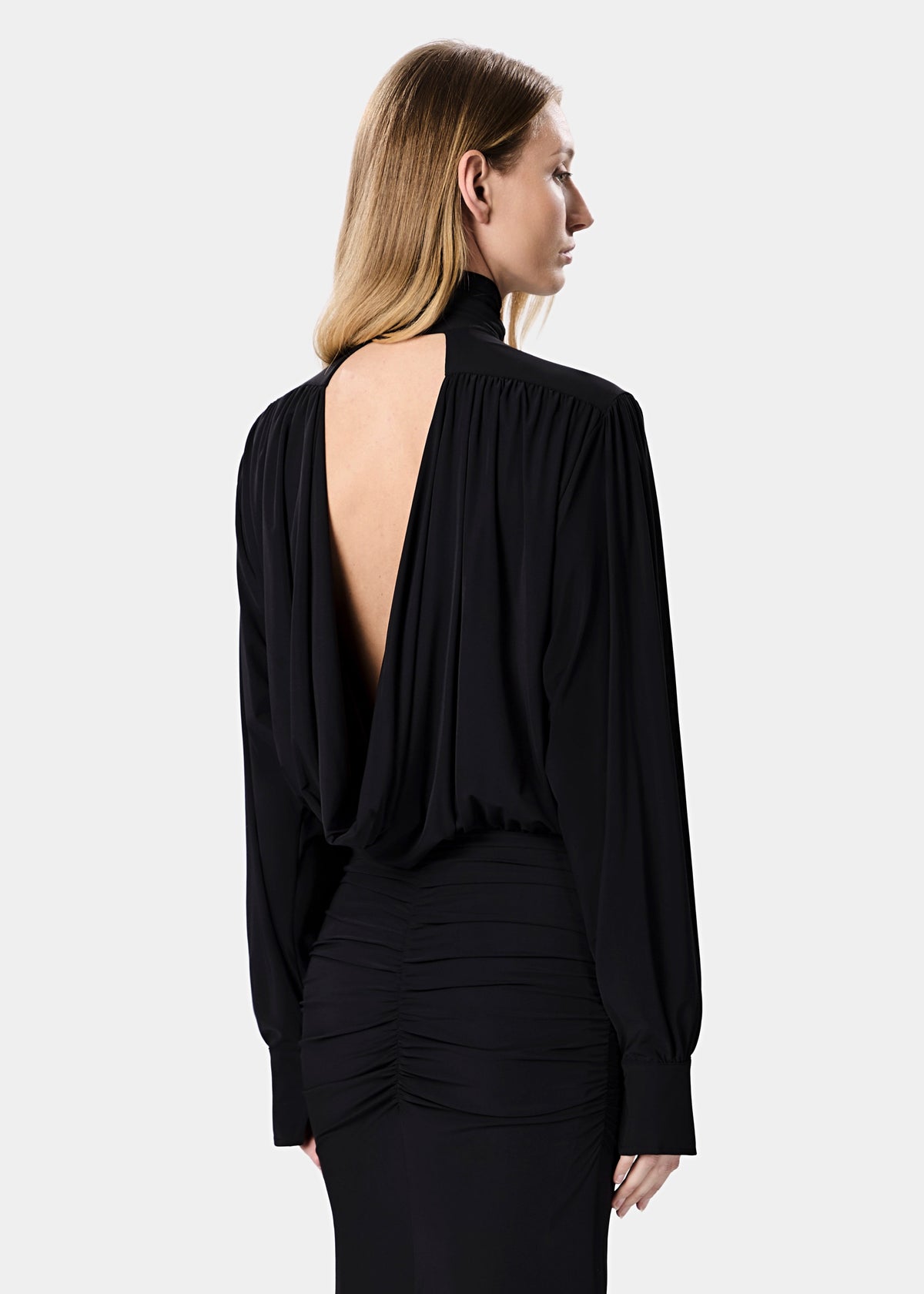 RIHANNA DRESS DEEP BLACK