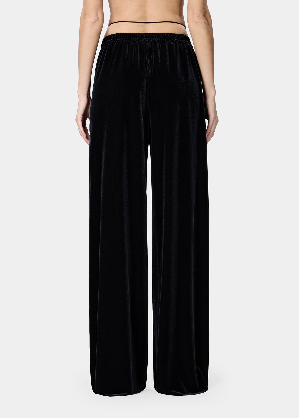 GAL PANTS VELVET JET BLACK