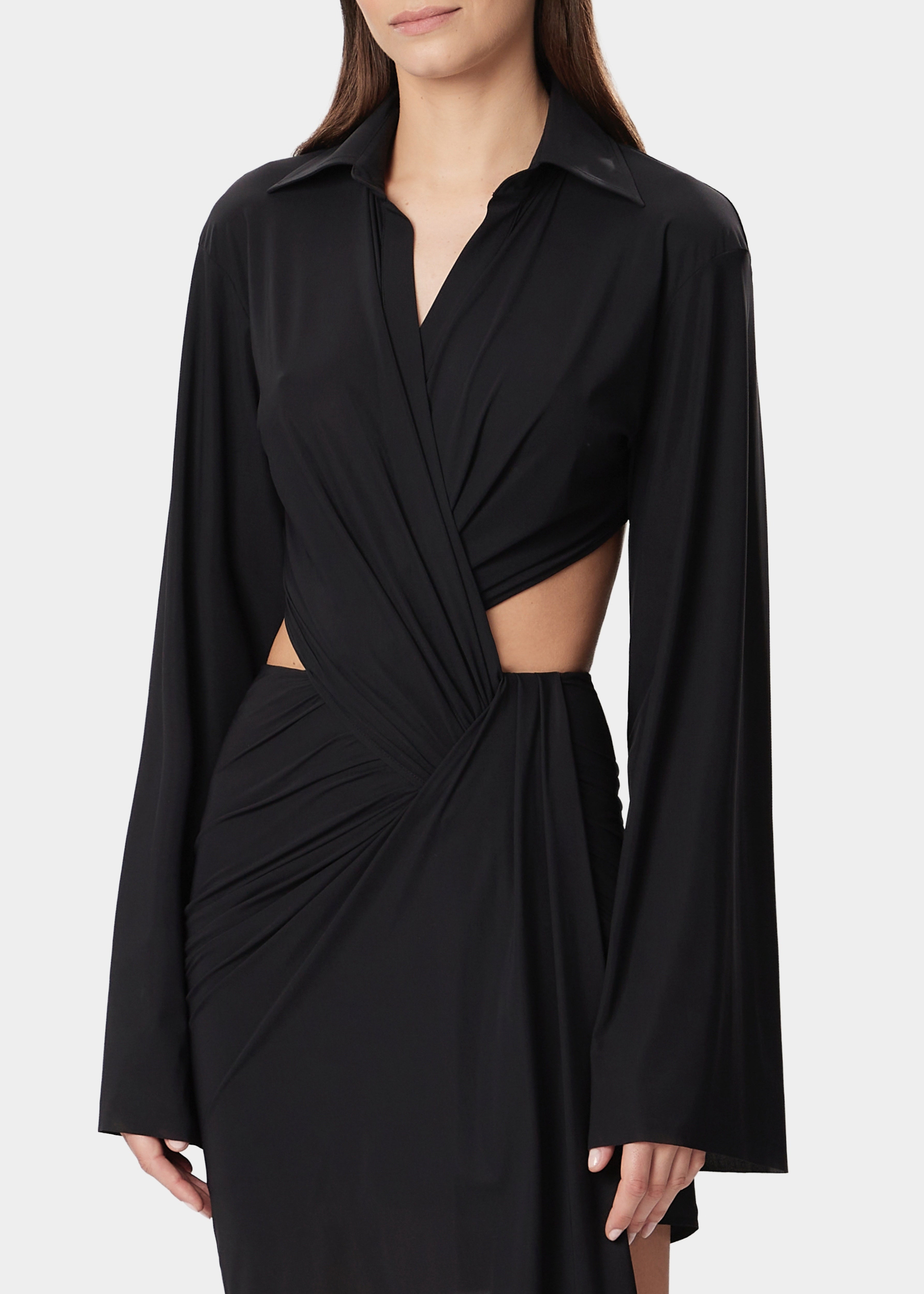 INES DRESS DEEP BLACK