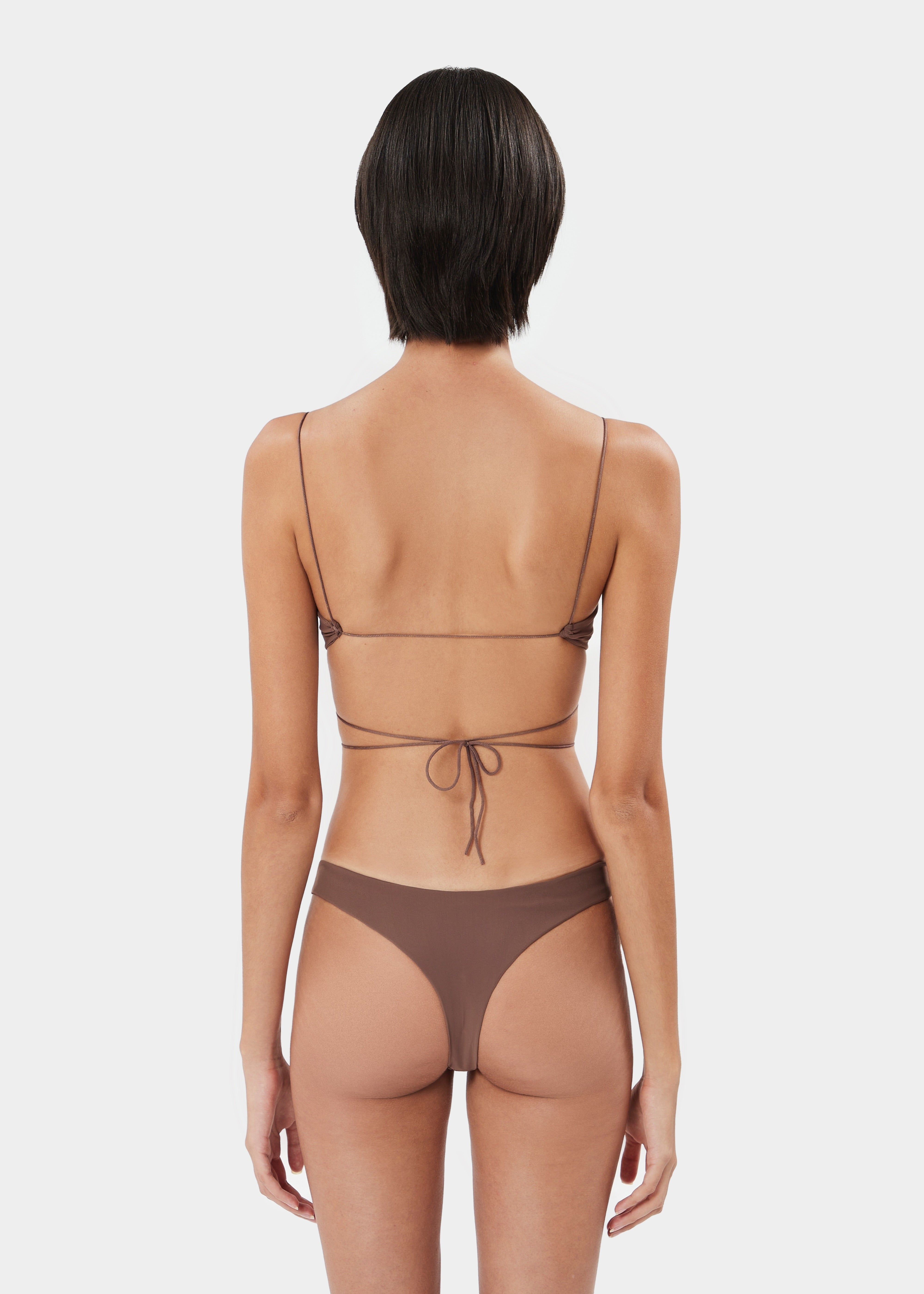 JADIA THONG TAUPE BROWN