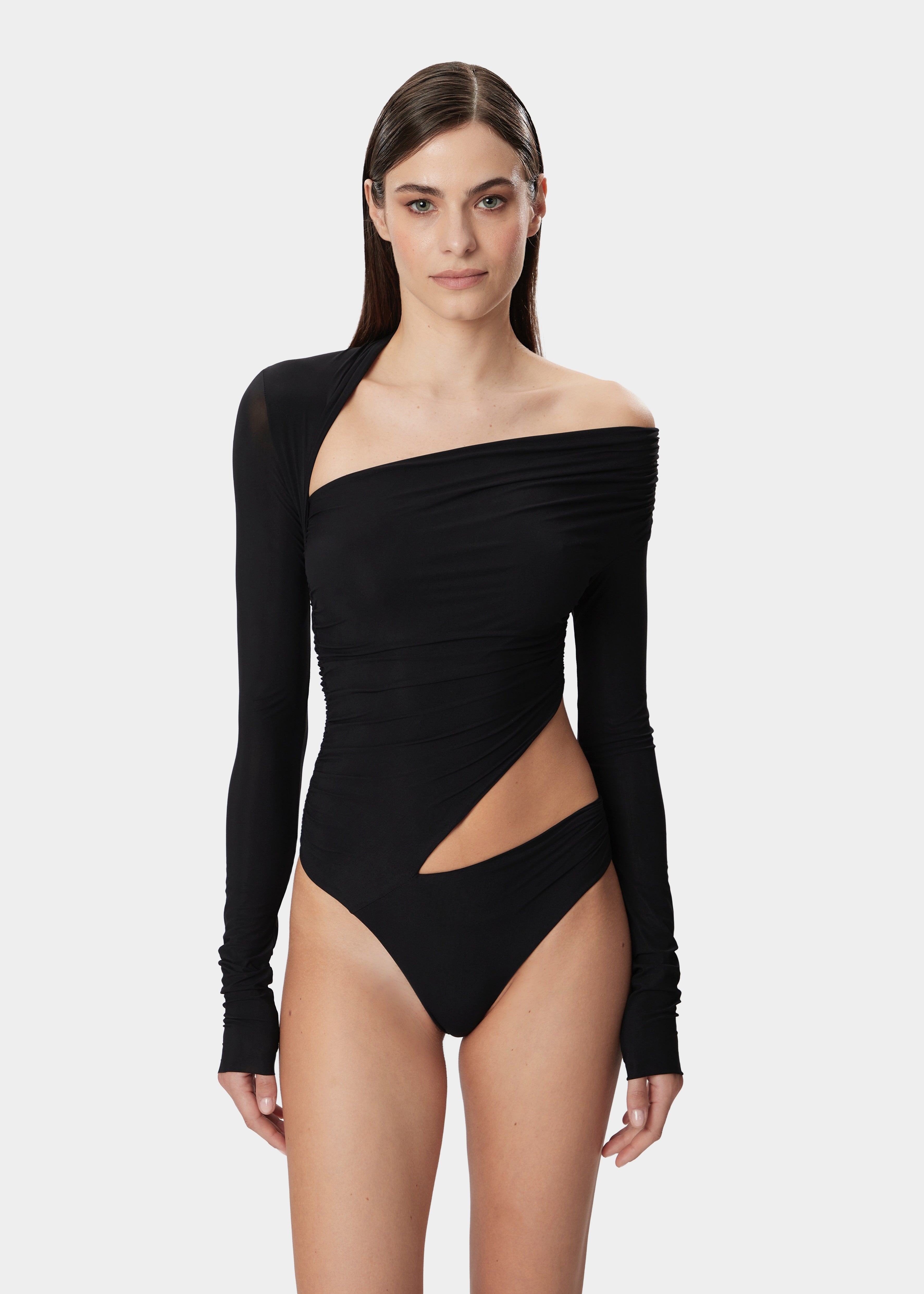 JODI BODYSUIT DEEP BLACK