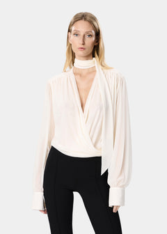 KEILA BODYSUIT SHEER DREAM WHITE