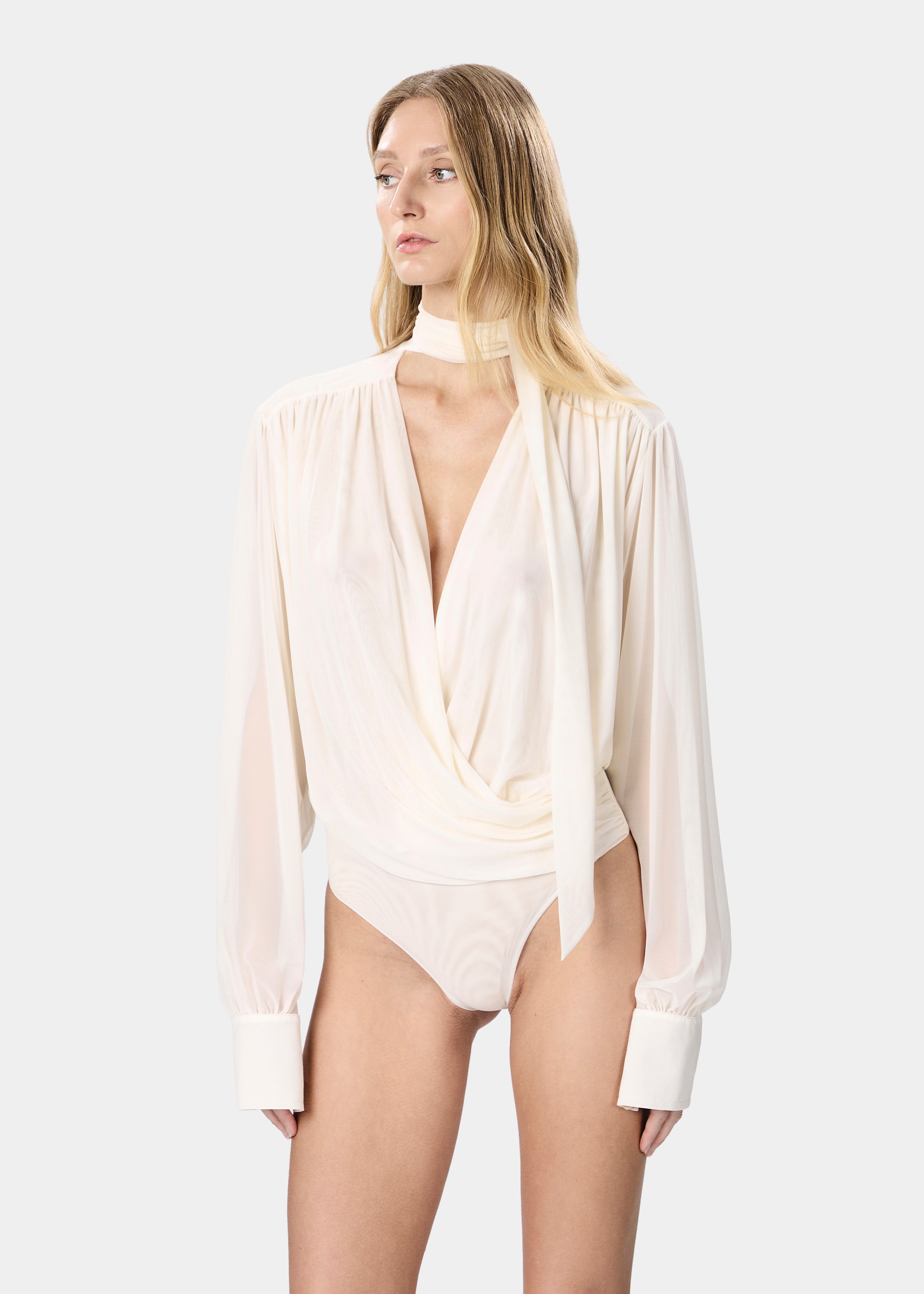 KEILA BODYSUIT SHEER DREAM WHITE