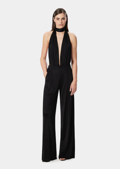 LENNOX JUMPSUIT SATIN BLACK