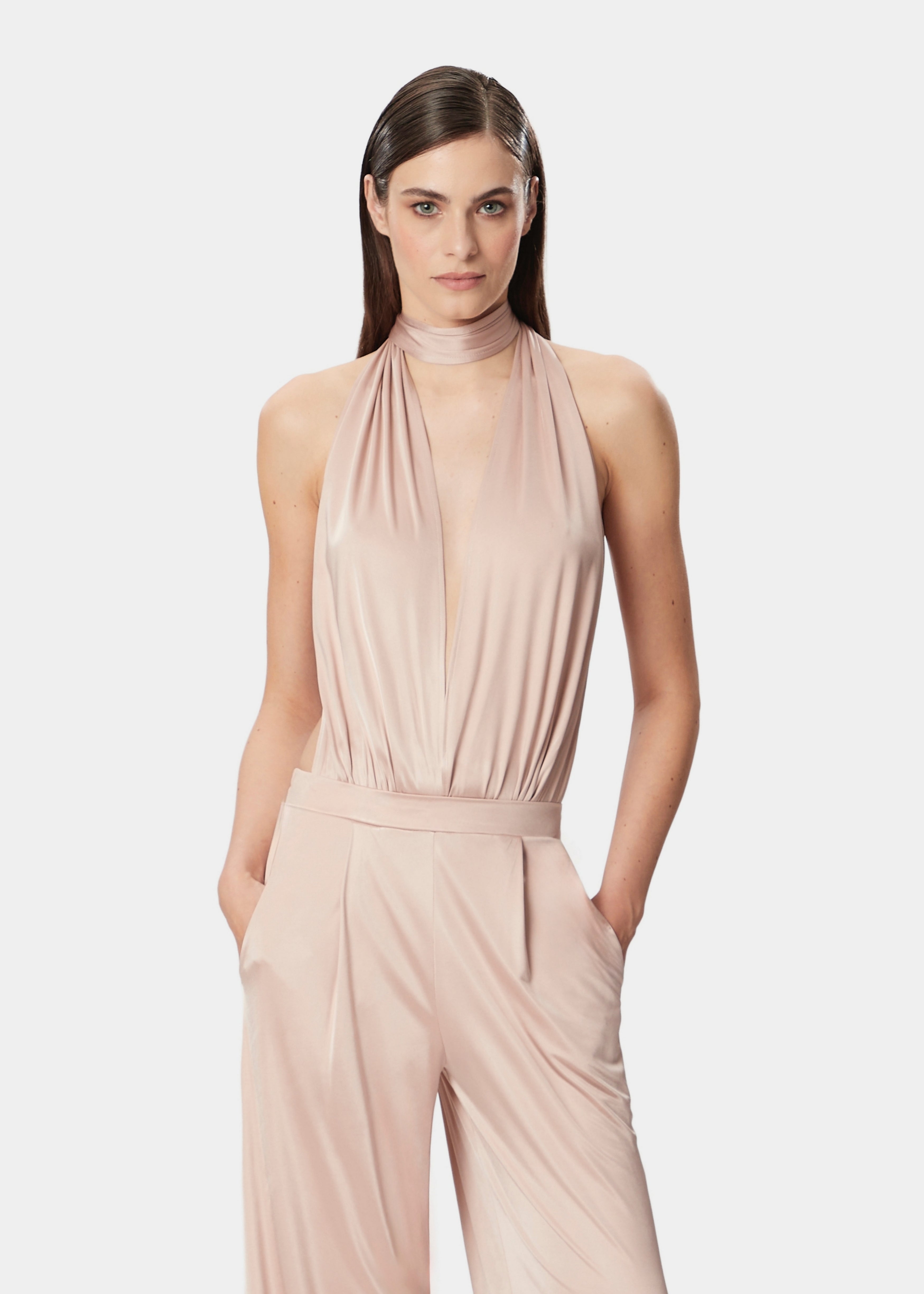 LENNOX JUMPSUIT SATIN OPAL