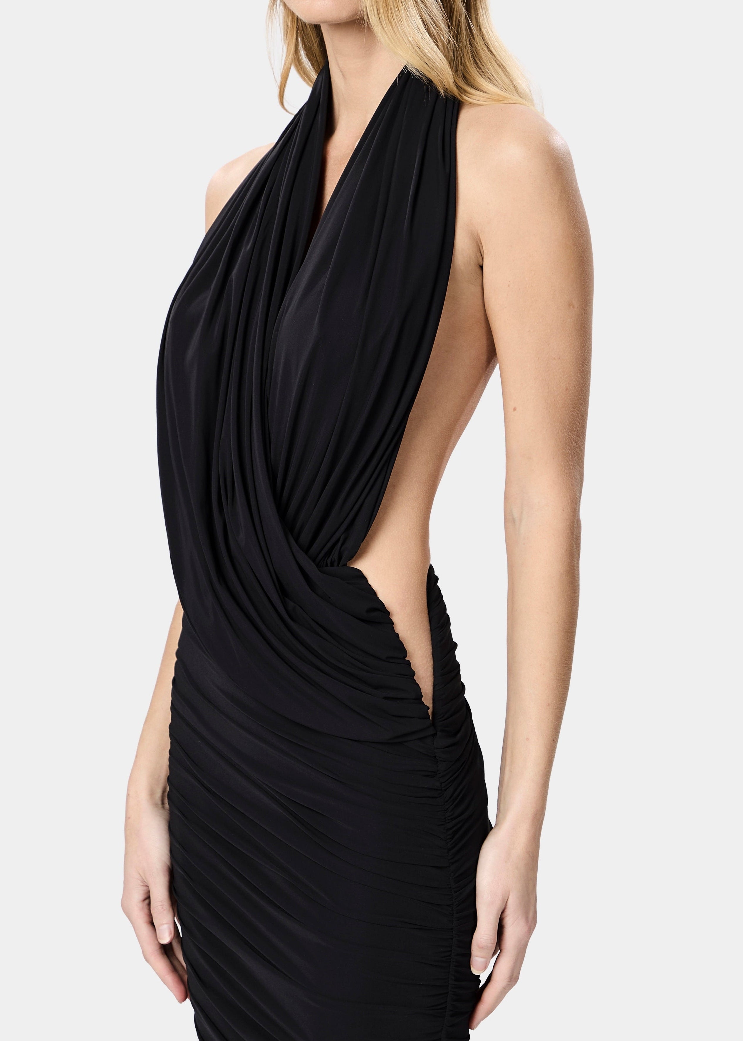 MANOON DRESS DEEP BLACK