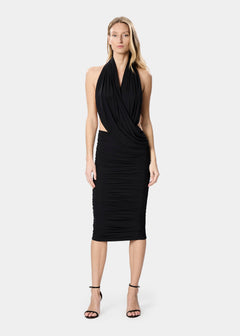 MANOON DRESS DEEP BLACK
