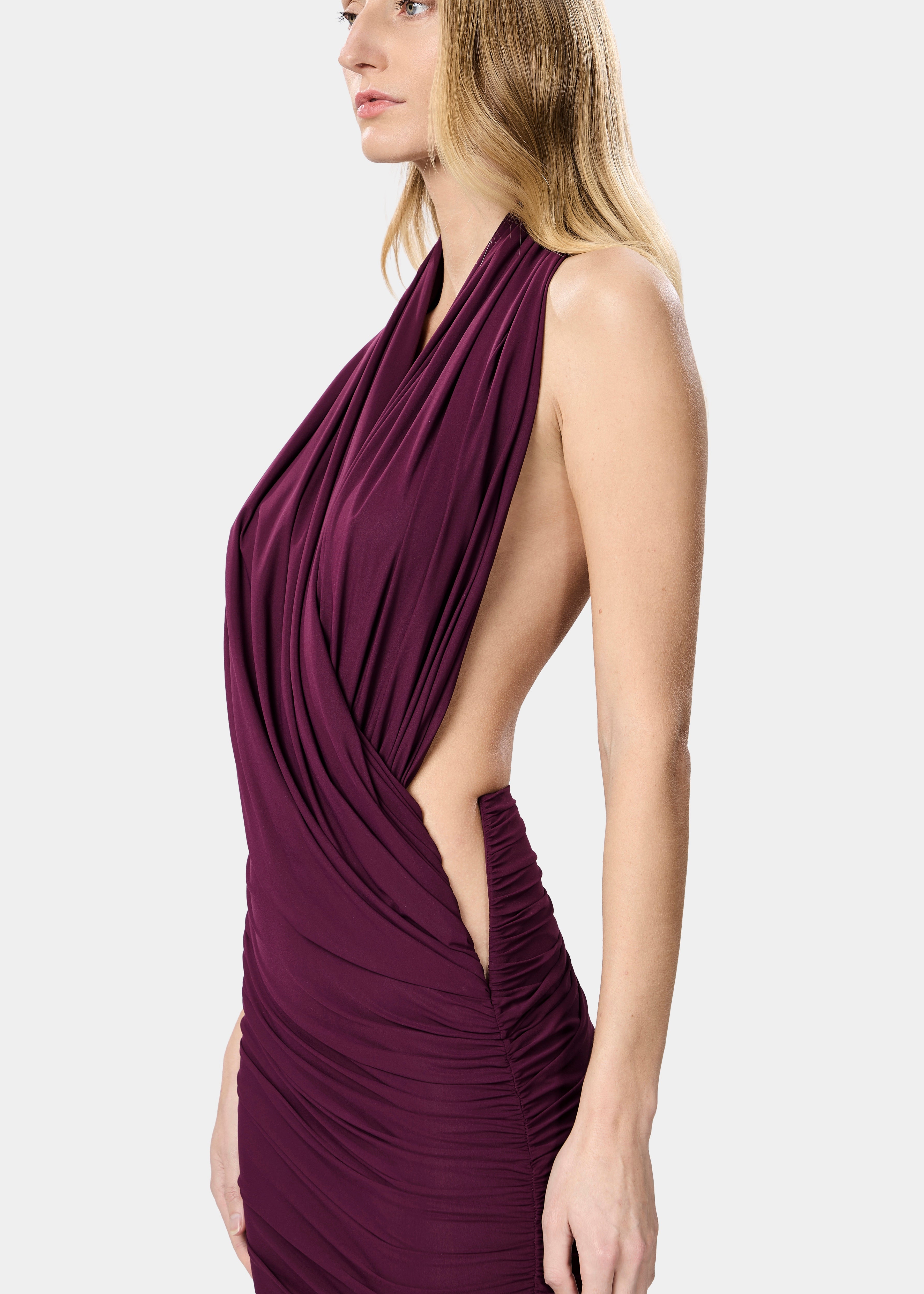 MANOON DRESS MAROON