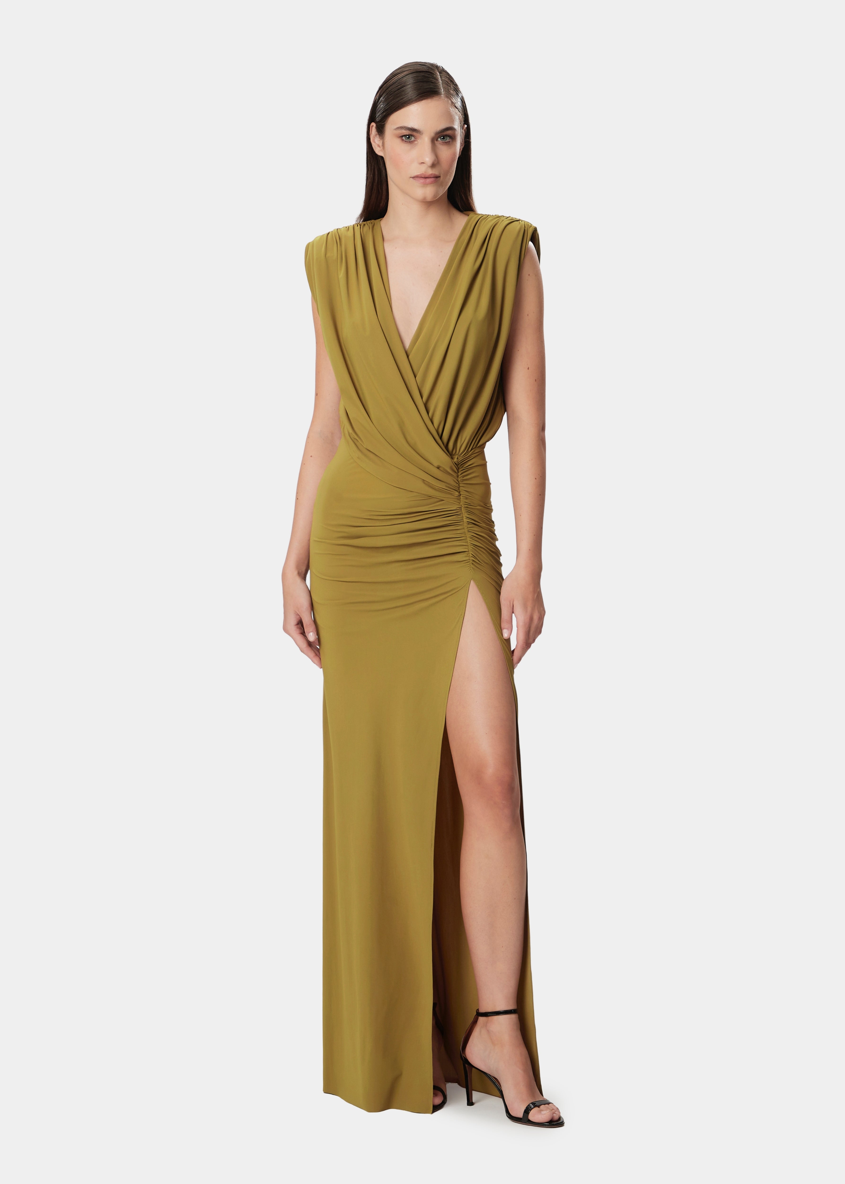 MEGHAN DRESS KHAKI GREEN