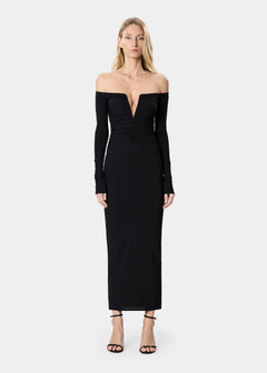 NOEMI DRESS DEEP BLACK