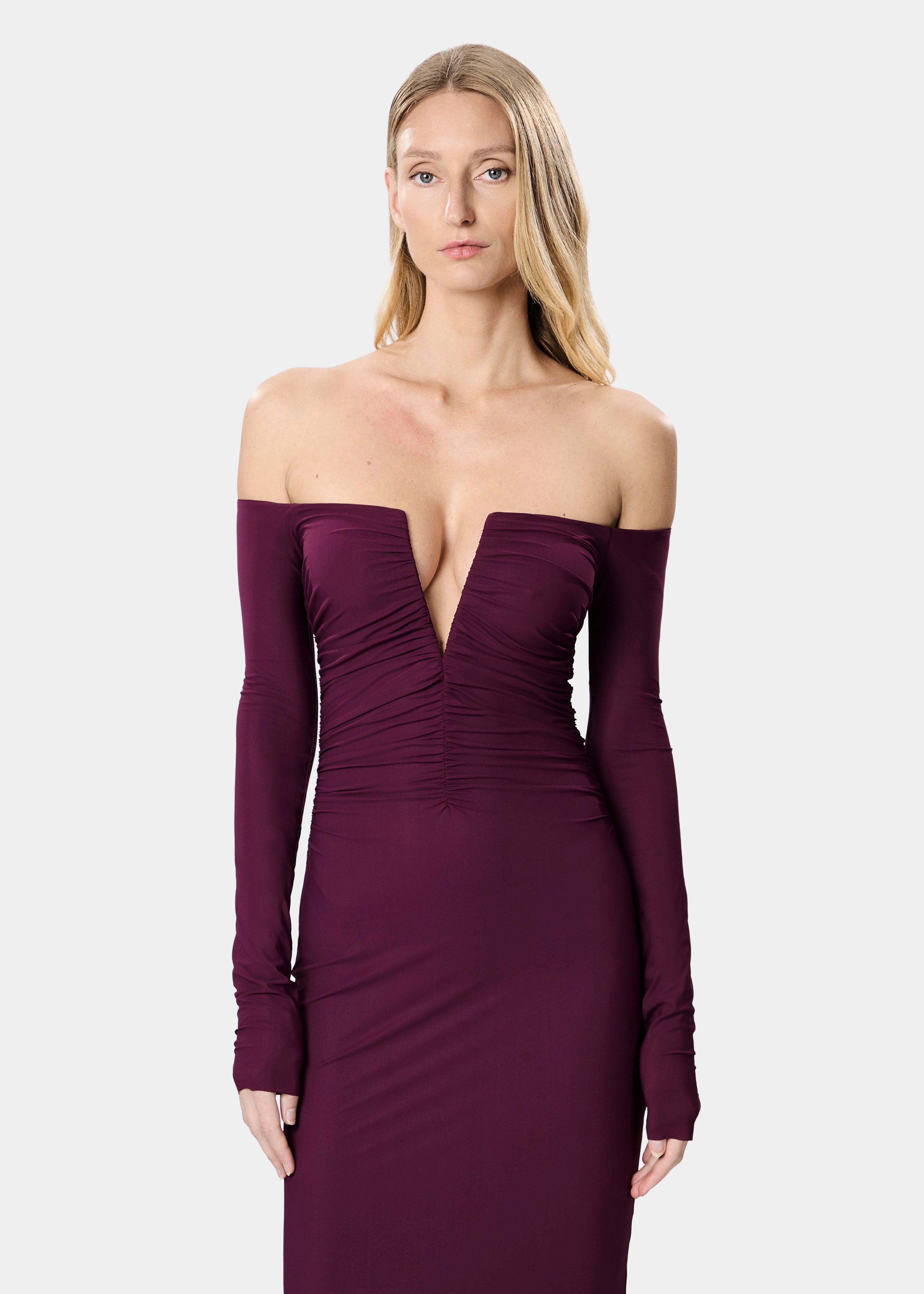 NOEMI DRESS MAROON