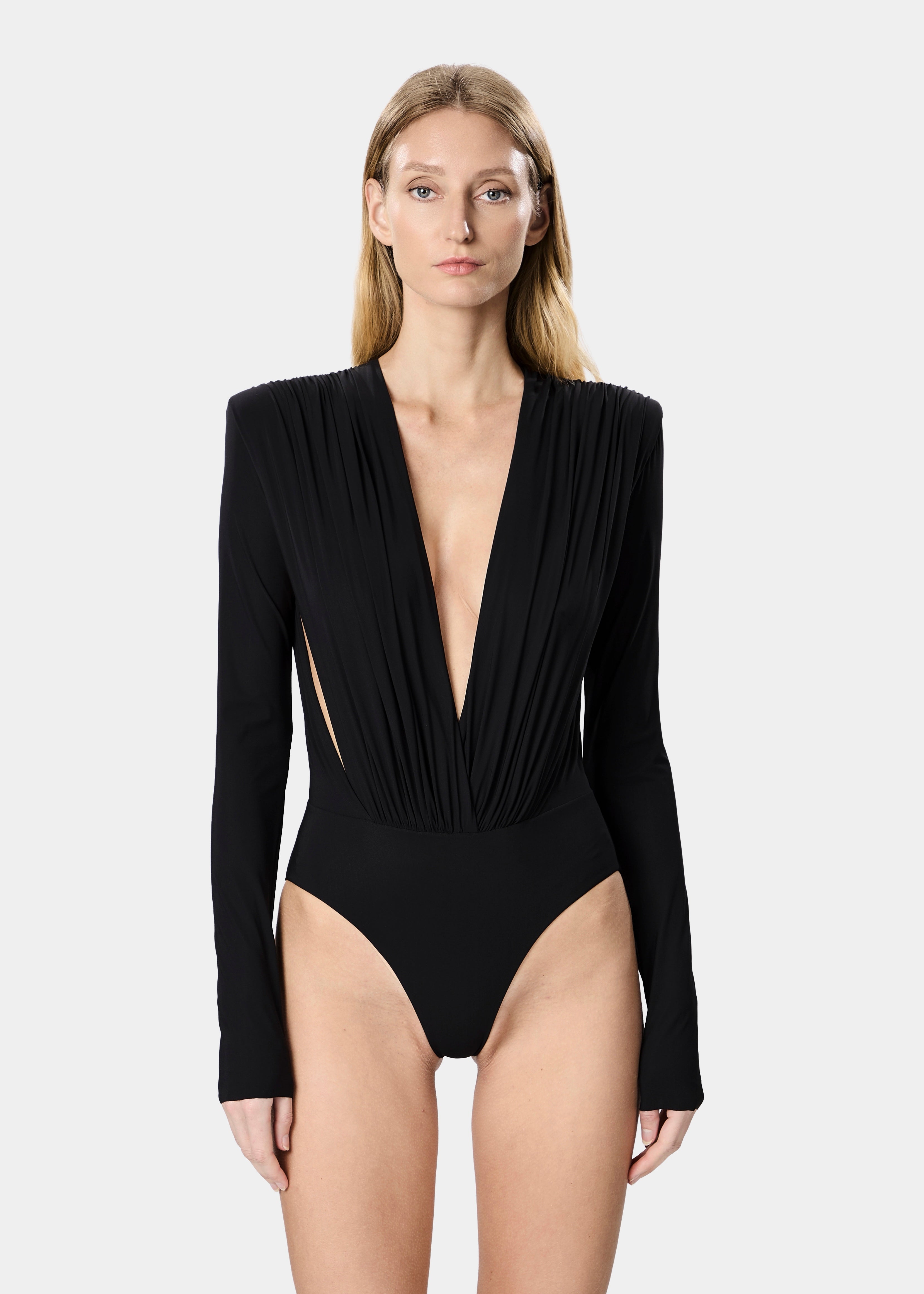 RASHA BODYSUIT DEEP BLACK