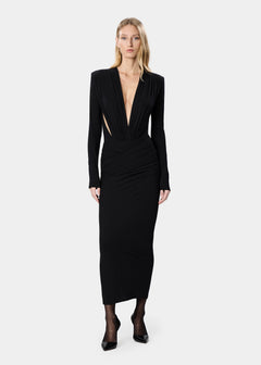 RASHA BODYSUIT DEEP BLACK