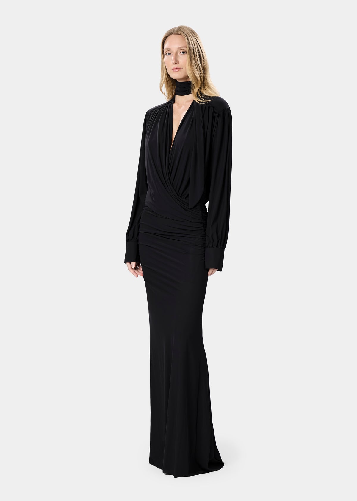 RIHANNA DRESS DEEP BLACK