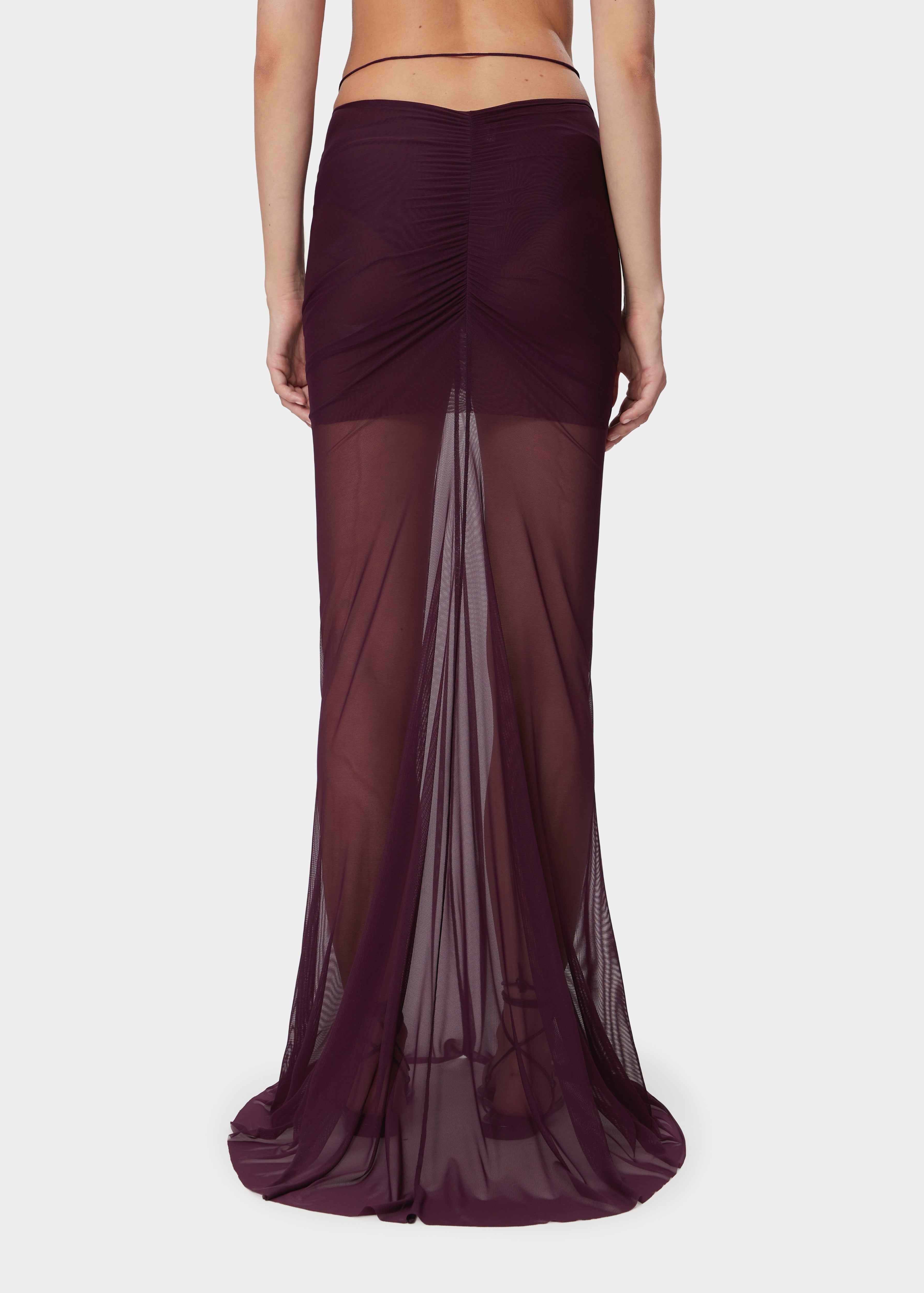 SOFIA SKIRT SHEER MULBERRY