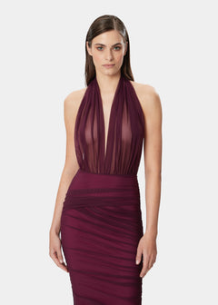 TAMIE DRESS SHEER MULBERRY