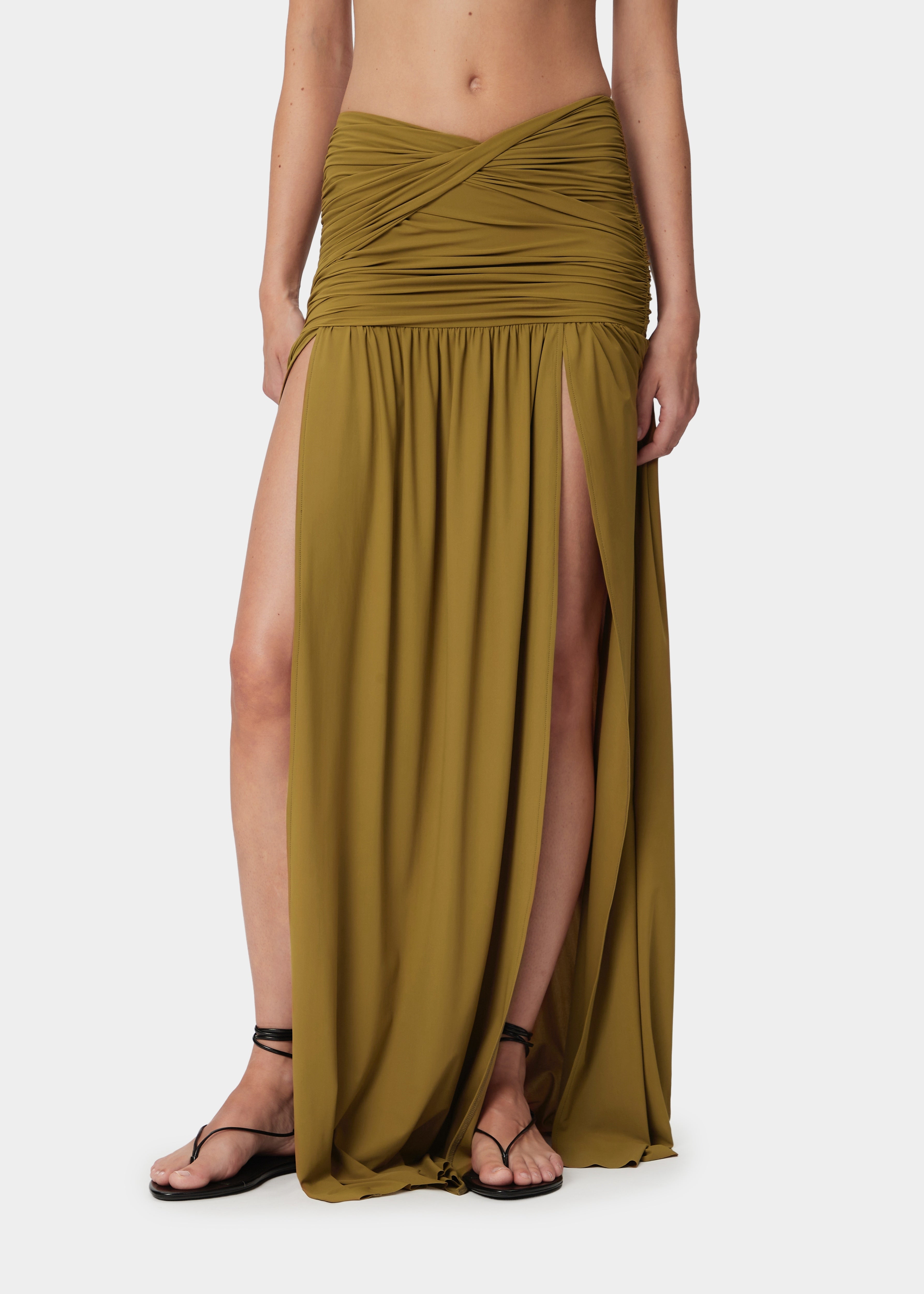 TAYLA SKIRT KHAKI GREEN