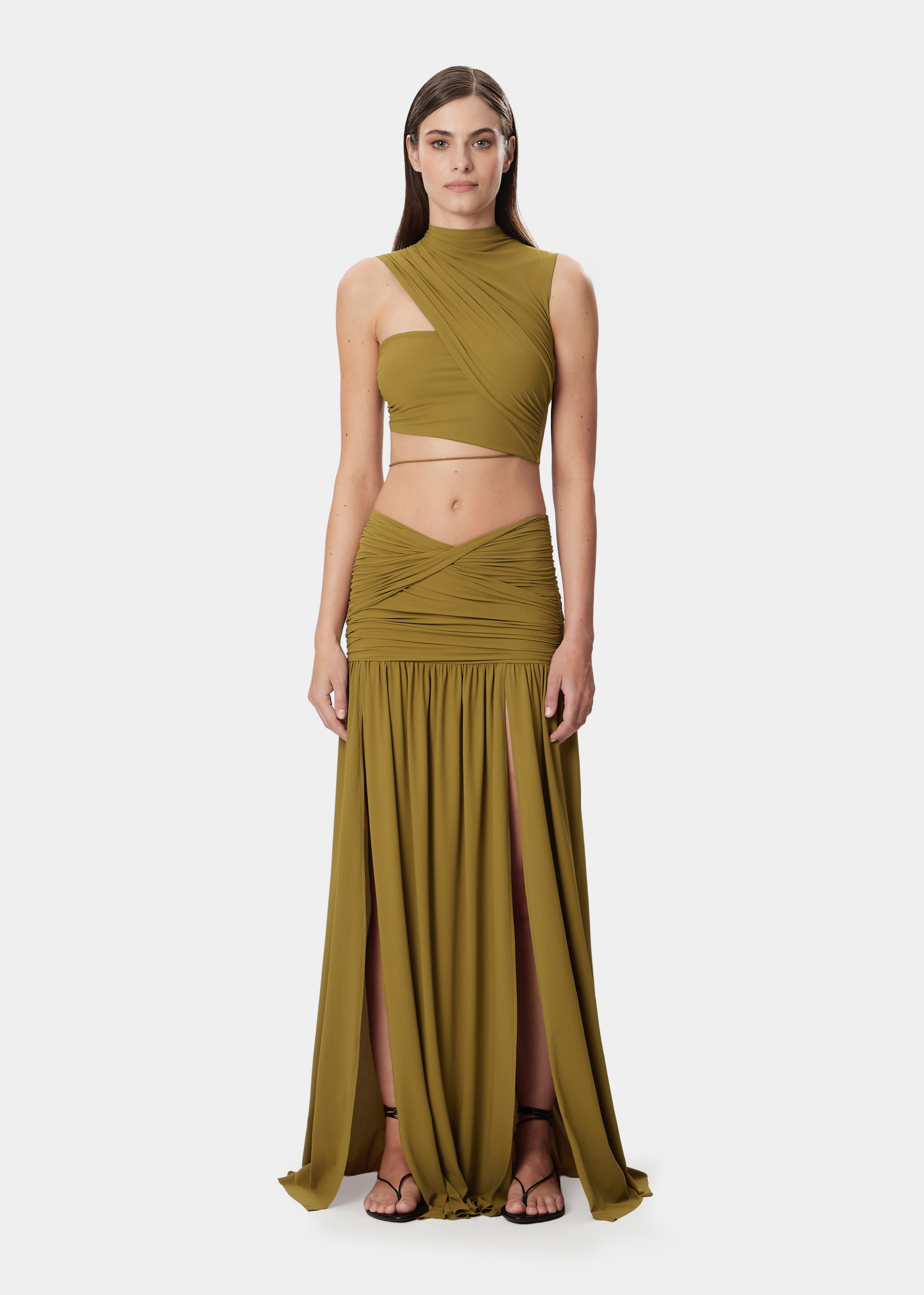 TAYLA SKIRT KHAKI GREEN
