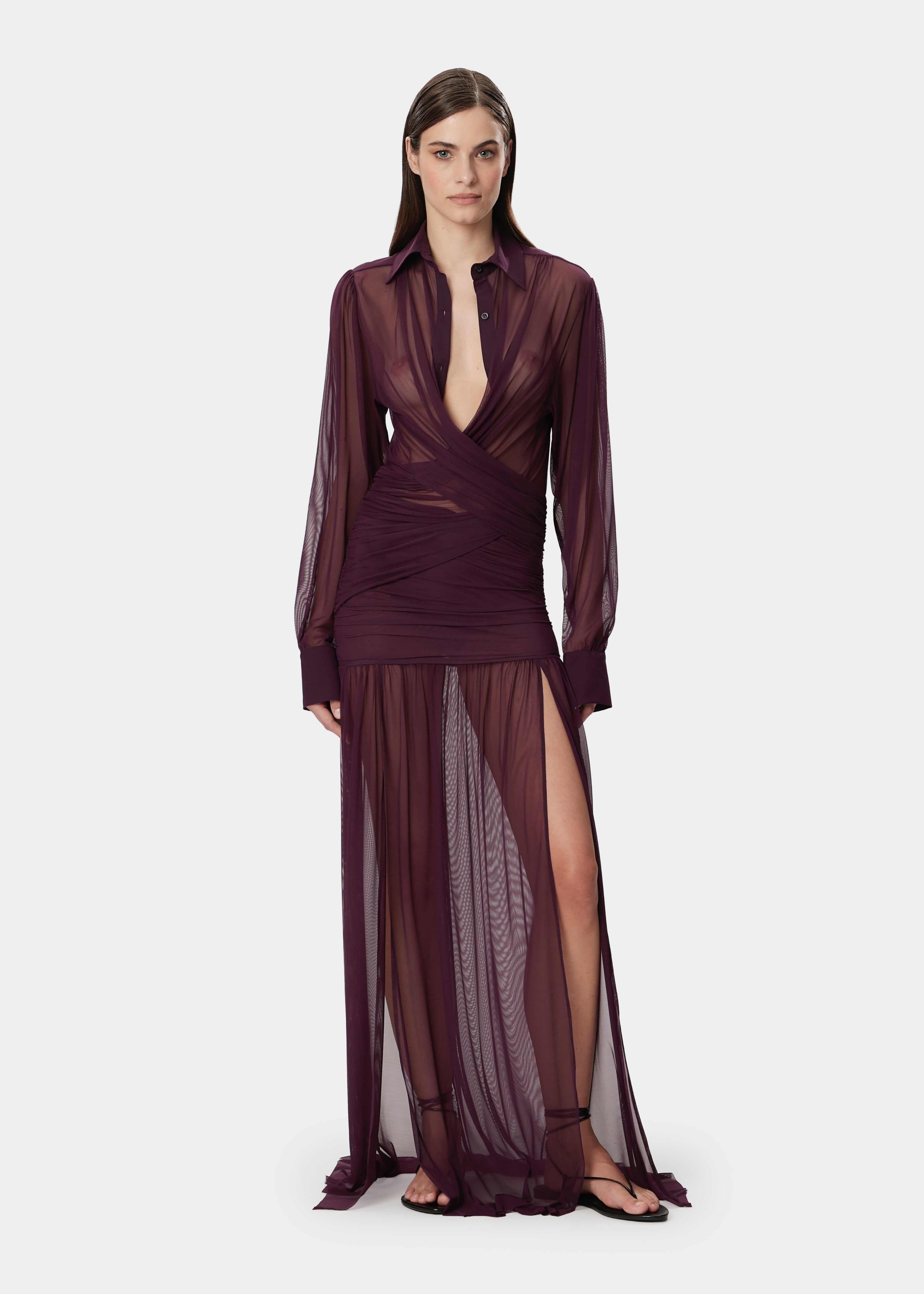 TAYLA SKIRT SHEER MULBERRY
