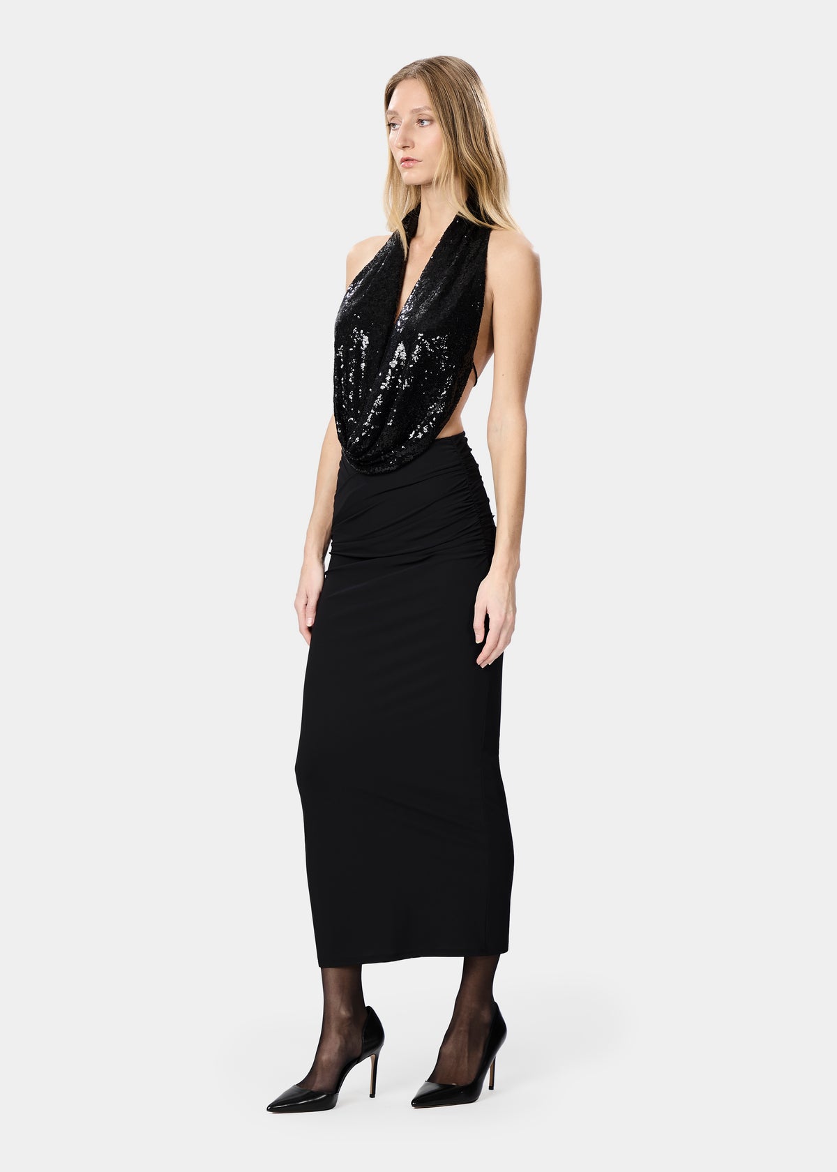 VIKY SKIRT DEEP BLACK