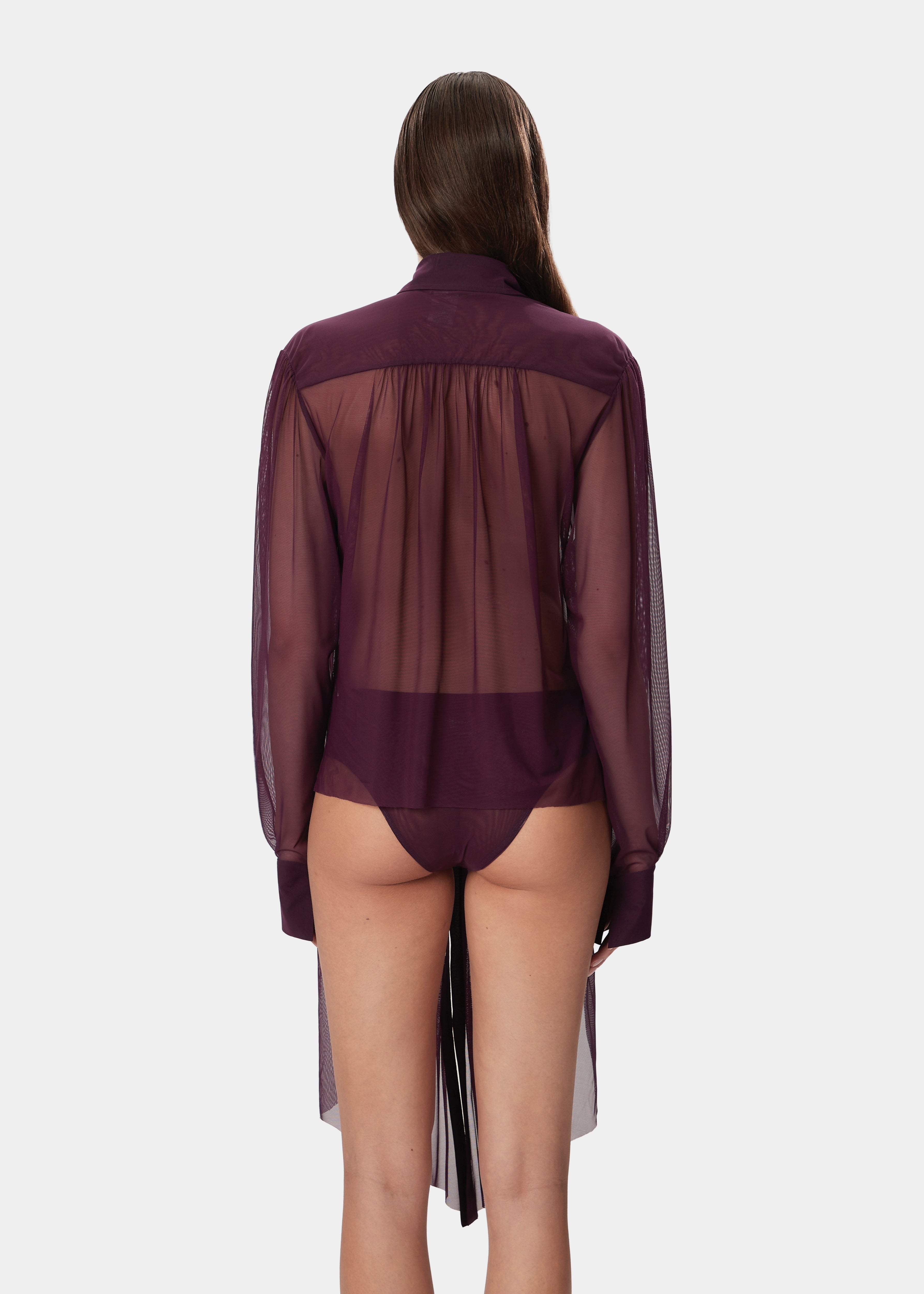 ZOYA SHIRT SHEER MULBERRY